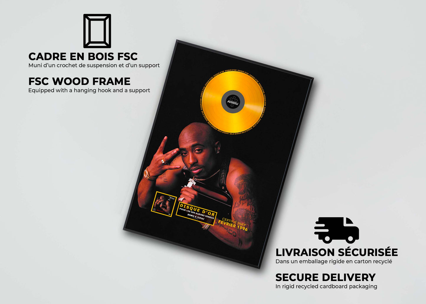 Disque D'or All Eyez On Me Tupac