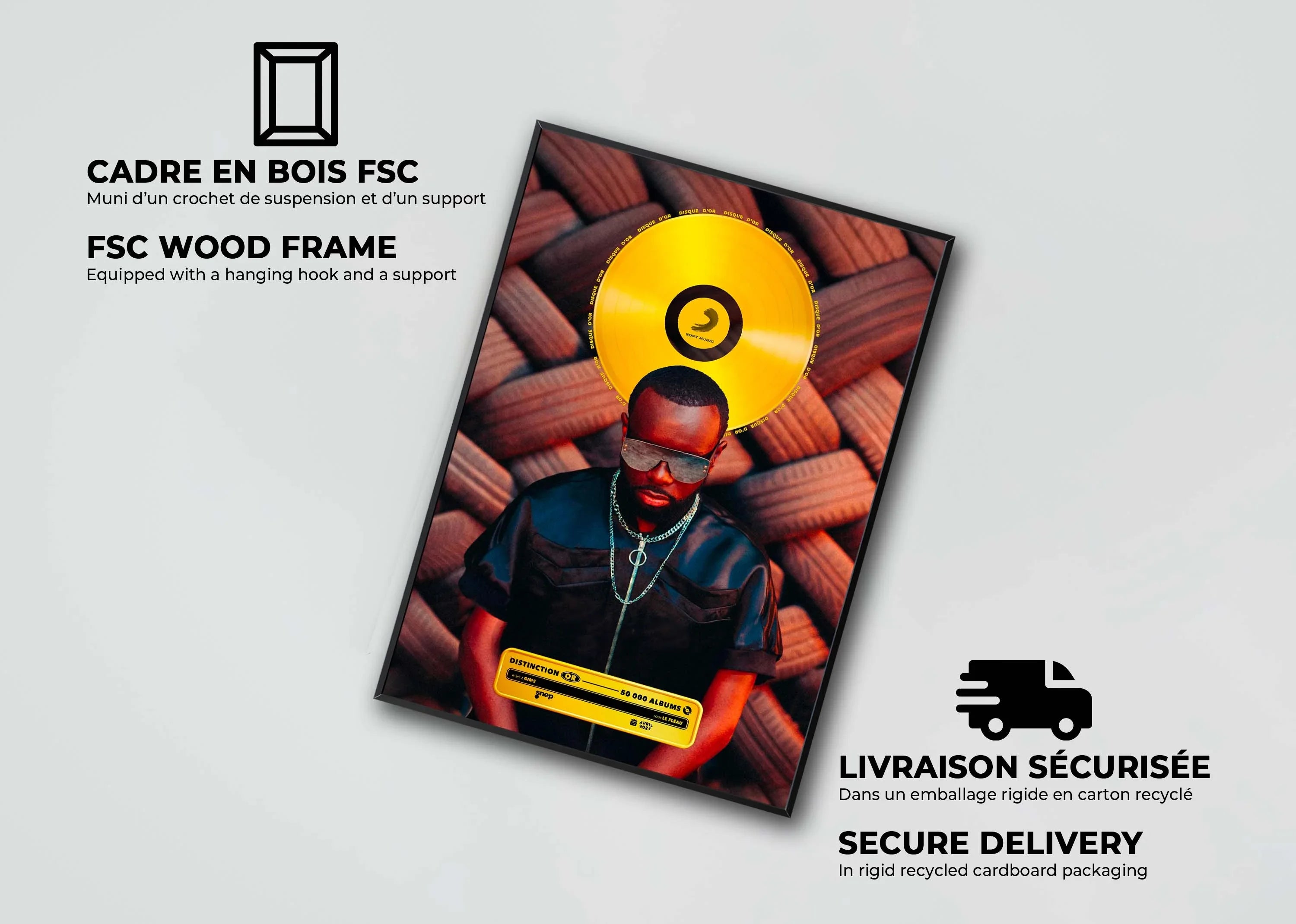 Disque D'or Le Fléau Gims - Backyard