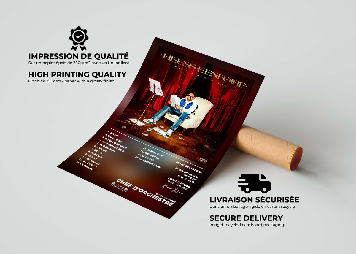Poster Chef D'Orchestre Heuss L'Enfoiré