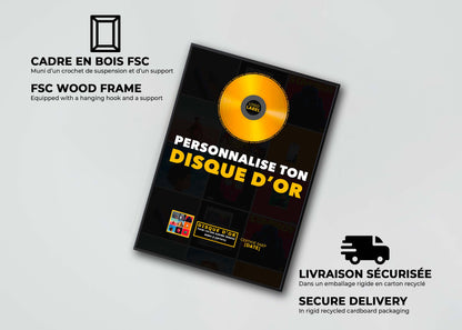 Personnalise avec ton disque d'or