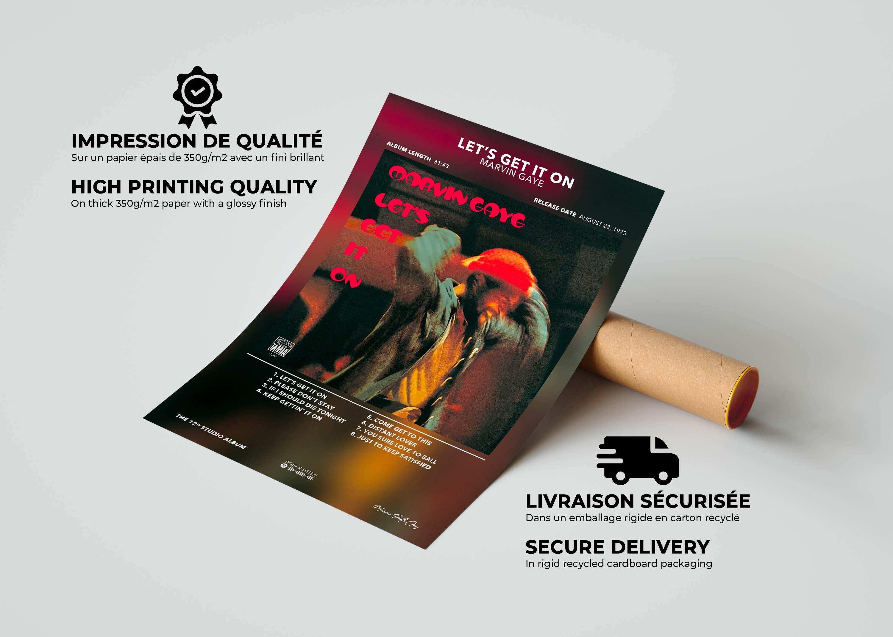 Poster Let's Get It On Marvin Gaye - Backyard