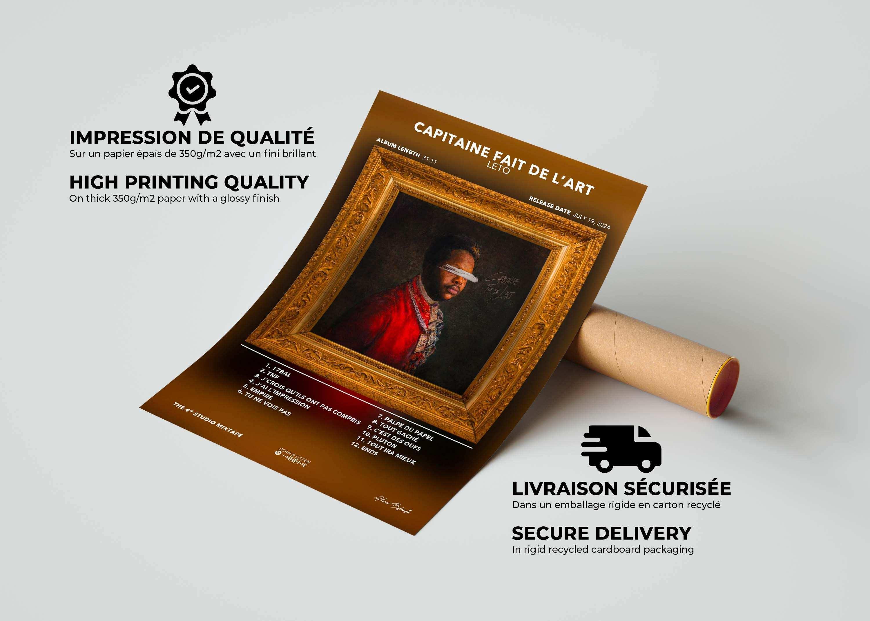 Poster Capitaine Fait De L'Art Leto - Backyard