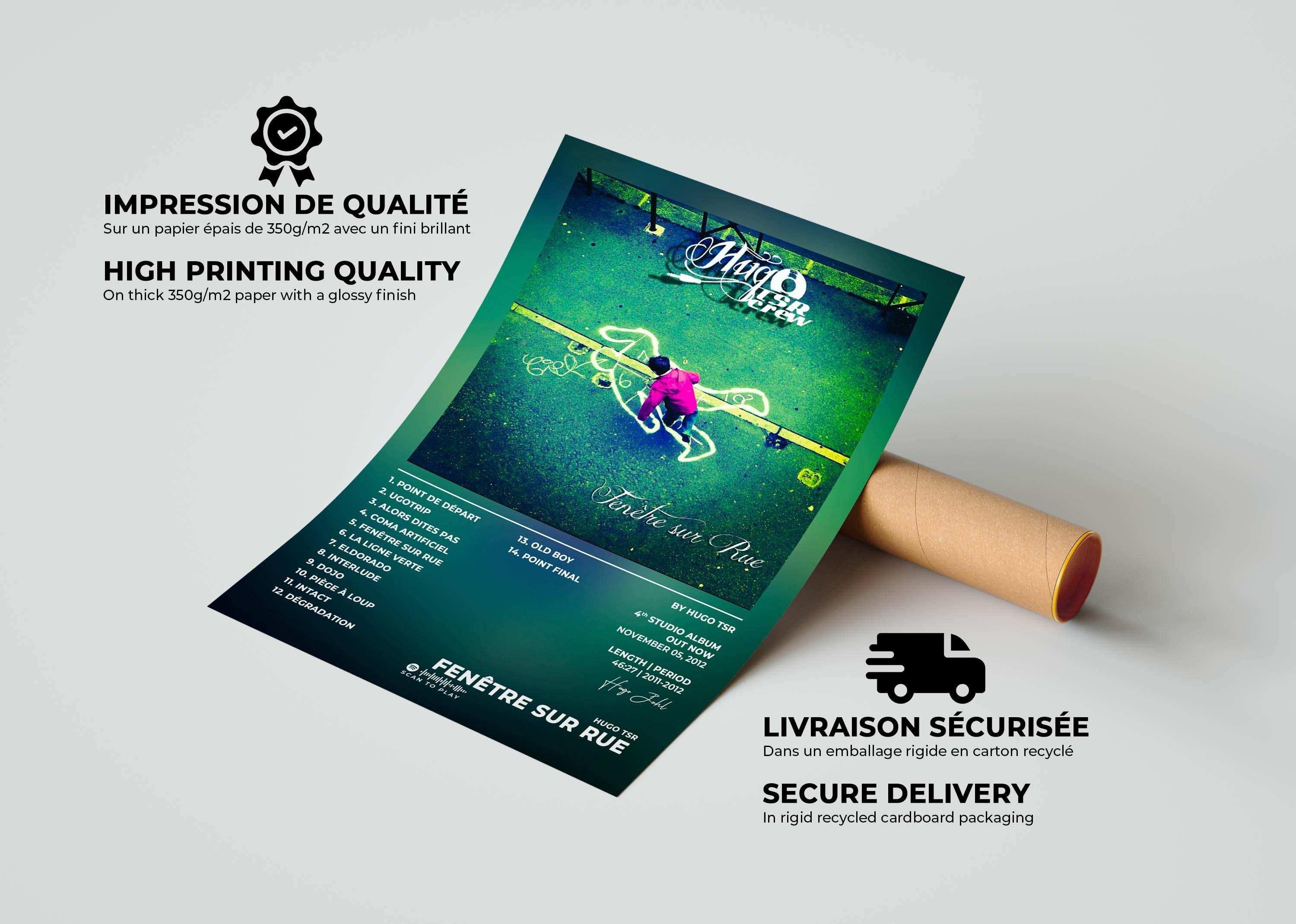 Fenêtre Sur Rue Hugo TSR Poster - Backyard