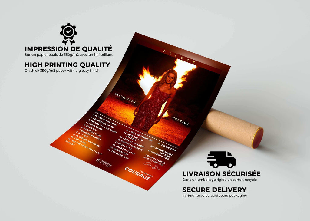 Poster Courage Celine Dion - Backyard