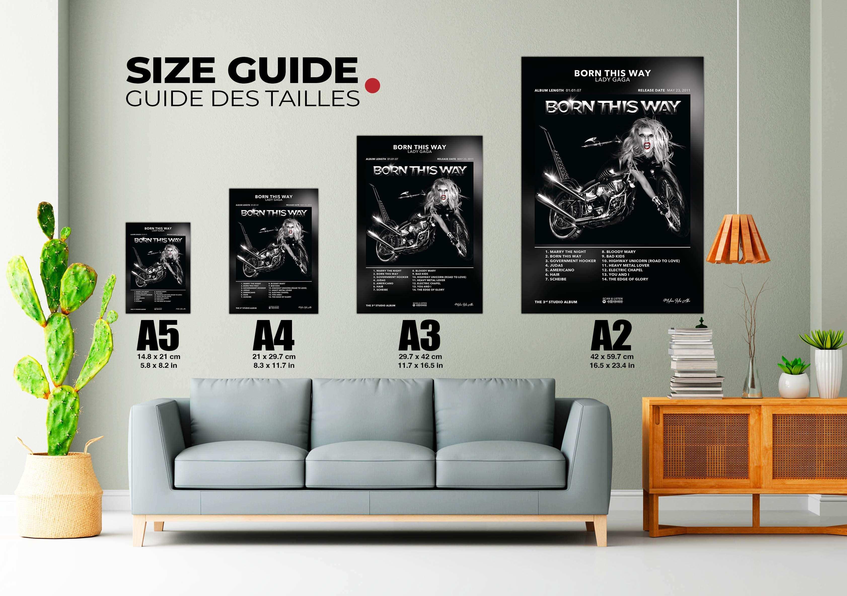 Poster Born This Way Lady Gaga - Backyard