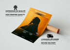 Affiche d'album imprimée sur papier 350g/m2 brillant, fait en France, livraison gratuite en 48h