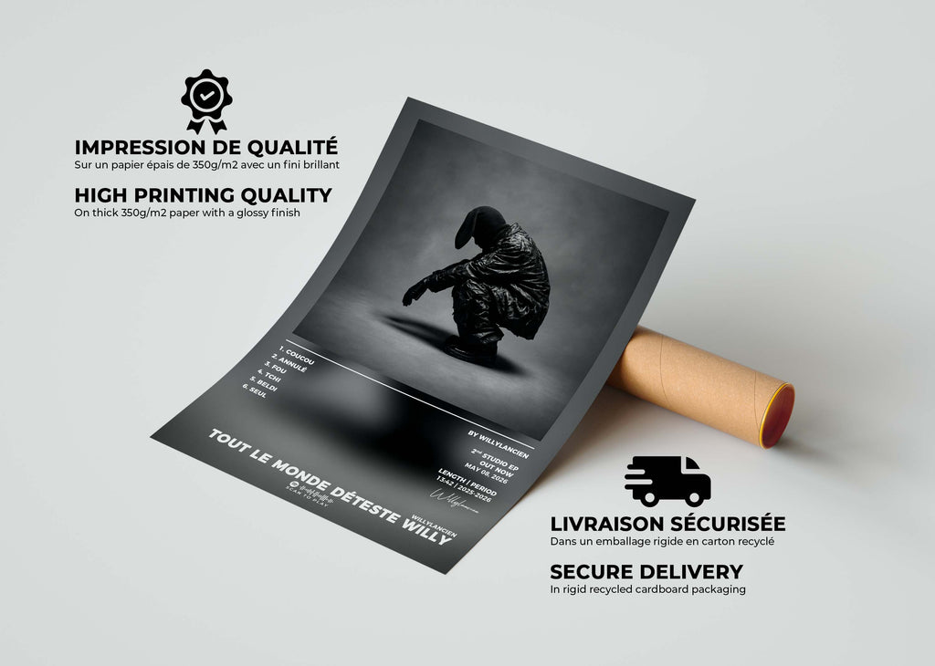 Poster Tout Le Monde Déteste Willy WillyLancien
