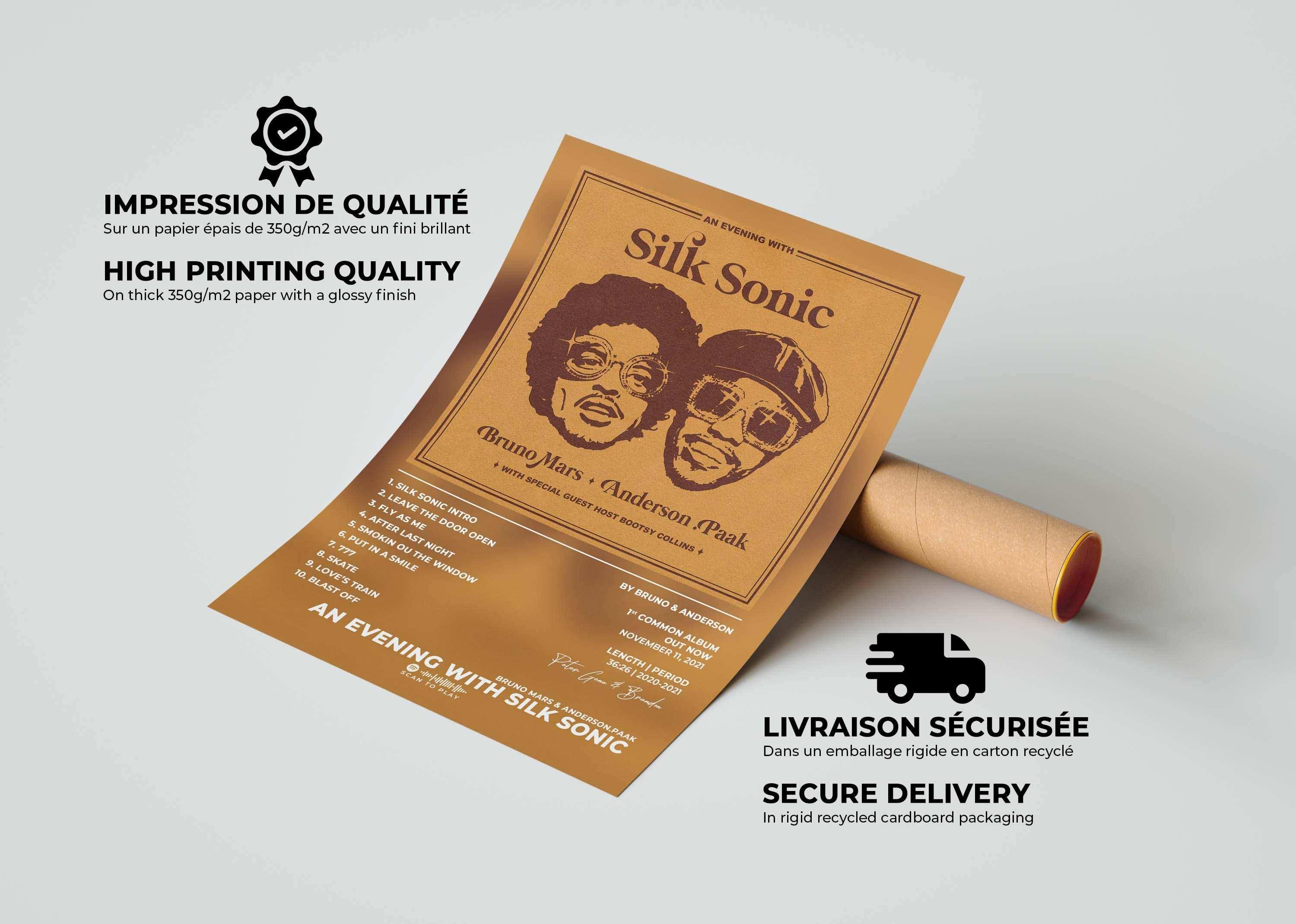 An Evening With Silk Sonic Bruno Mars & Anderson.Paak Poster - Backyard