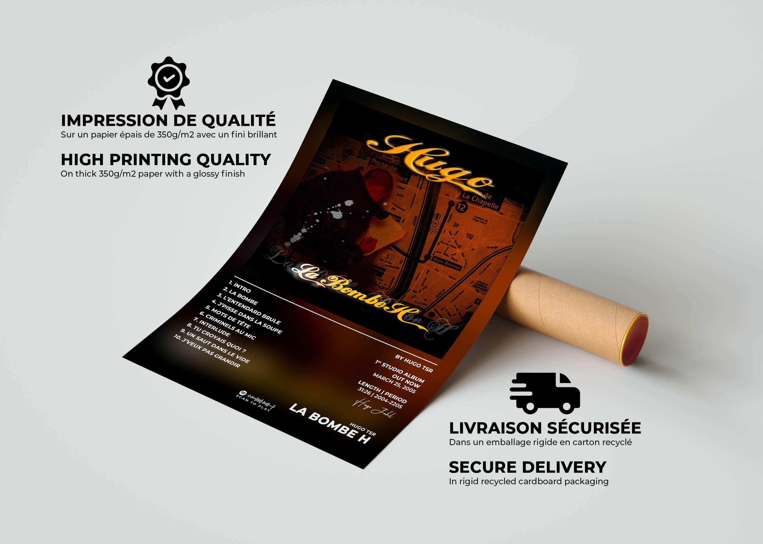 La Bombe H Hugo TSR Poster - Backyard