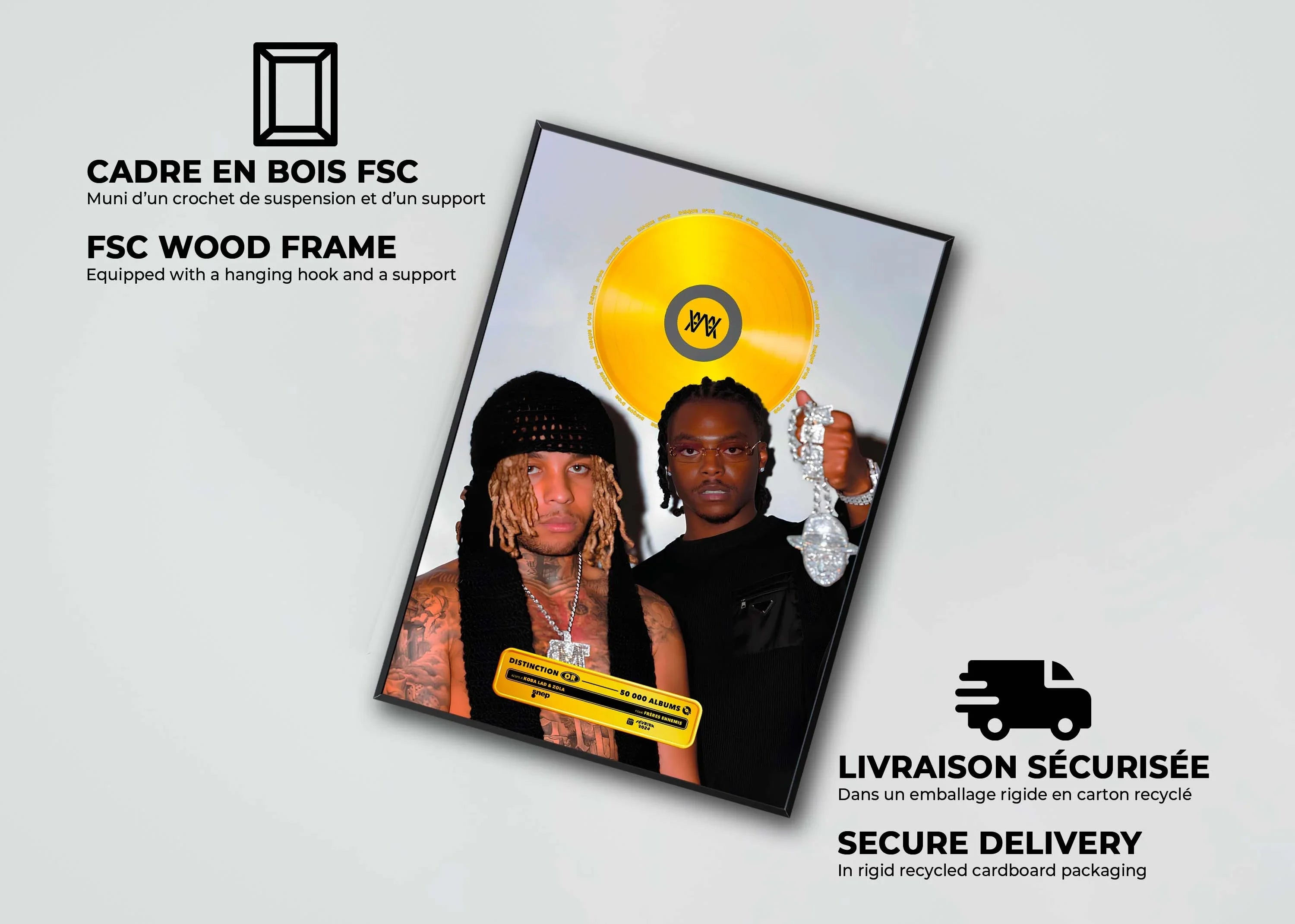 Disque D'Or Frères Ennemis Koba LaD & Zola - Backyard