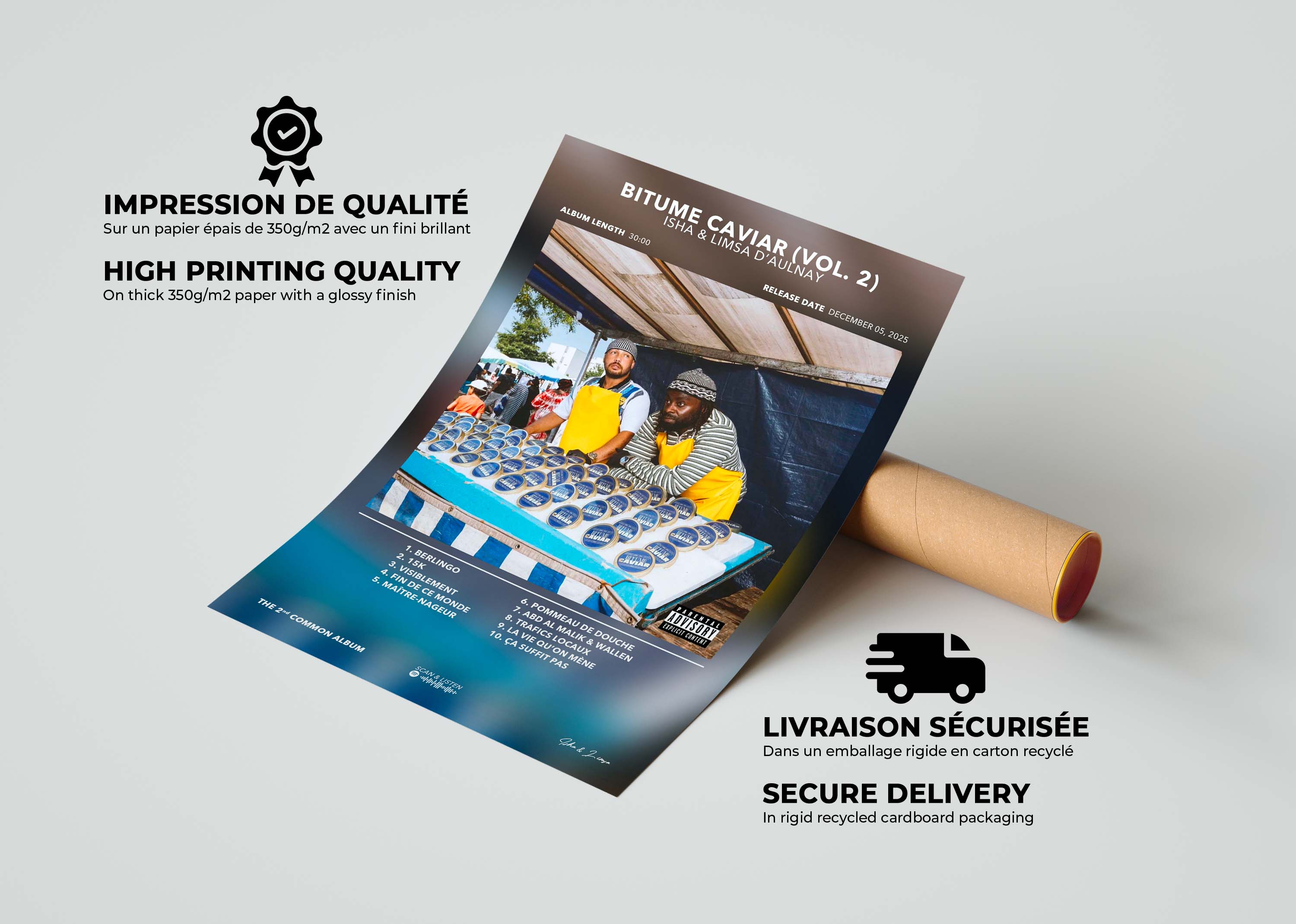 Poster Bitume Caviar 2 Isha & Limsa D'Aulnay