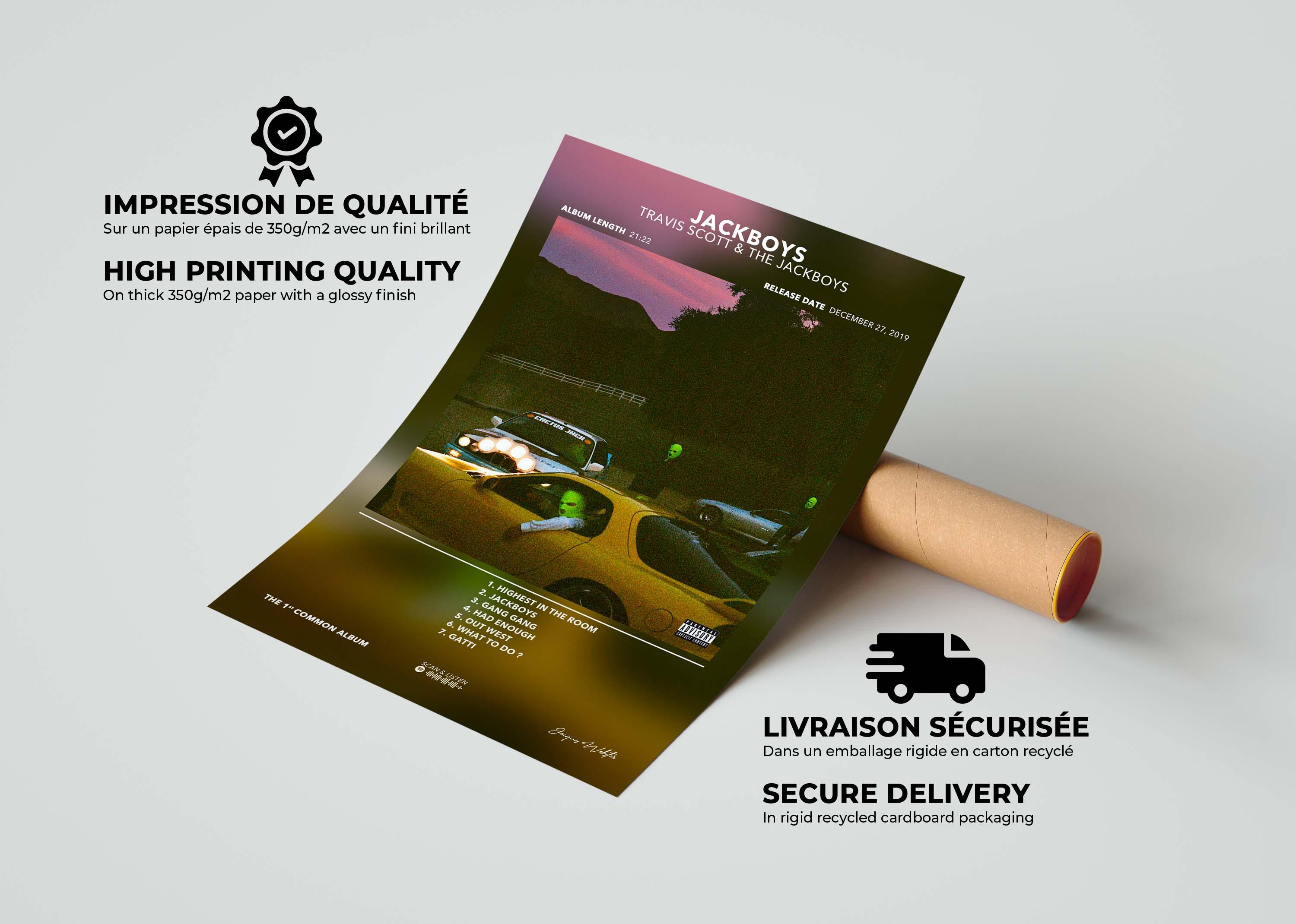 Poster Jackboys Travis Scott - Backyard