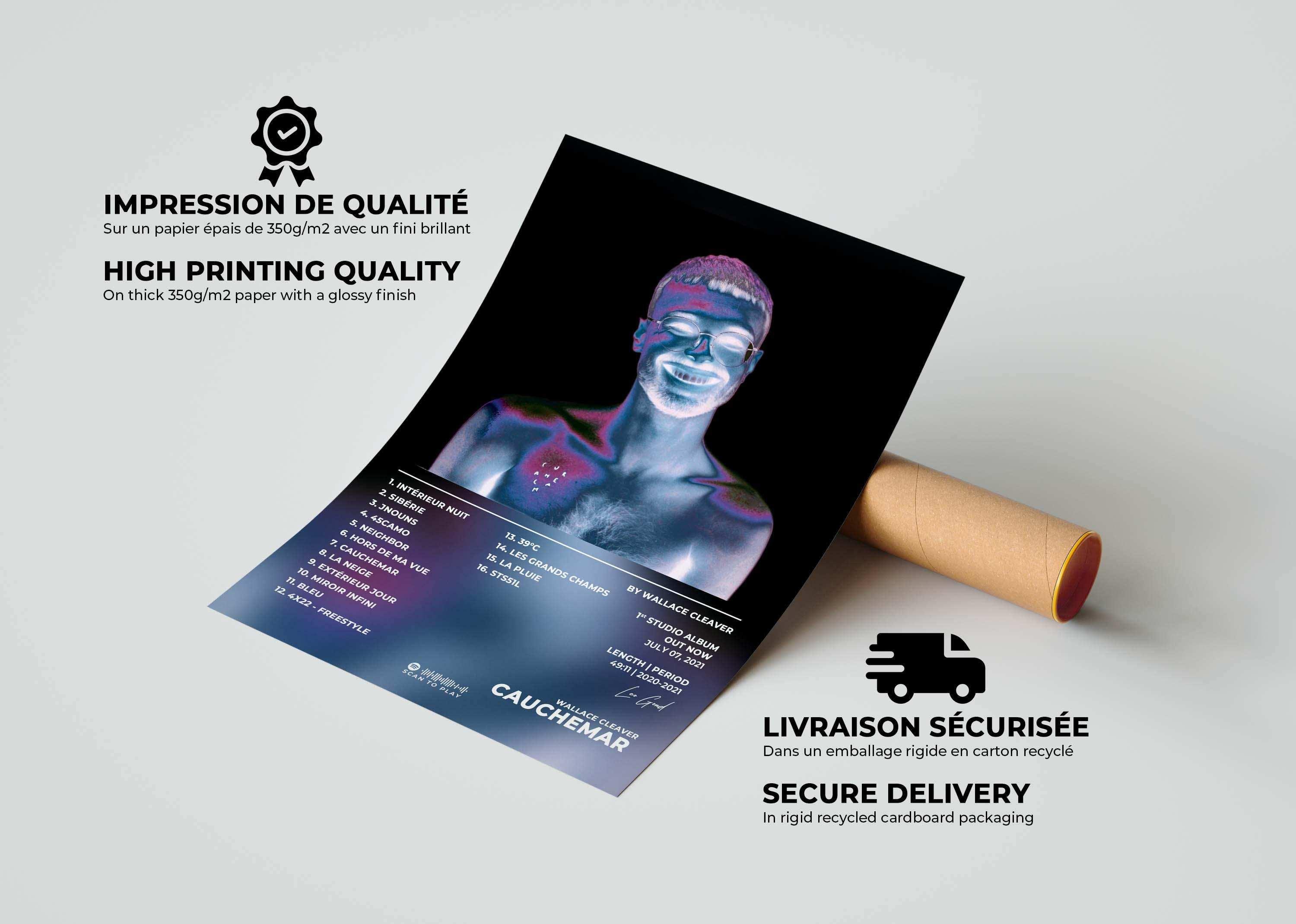 Cauchemar Wallace Cleaver Poster - Backyard