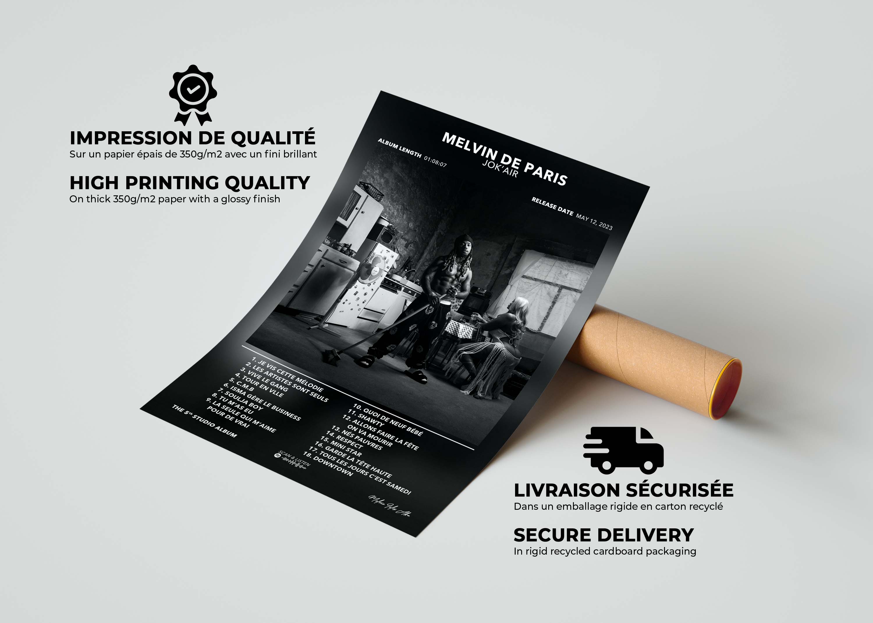 Poster Melvin De Paris Jokair
