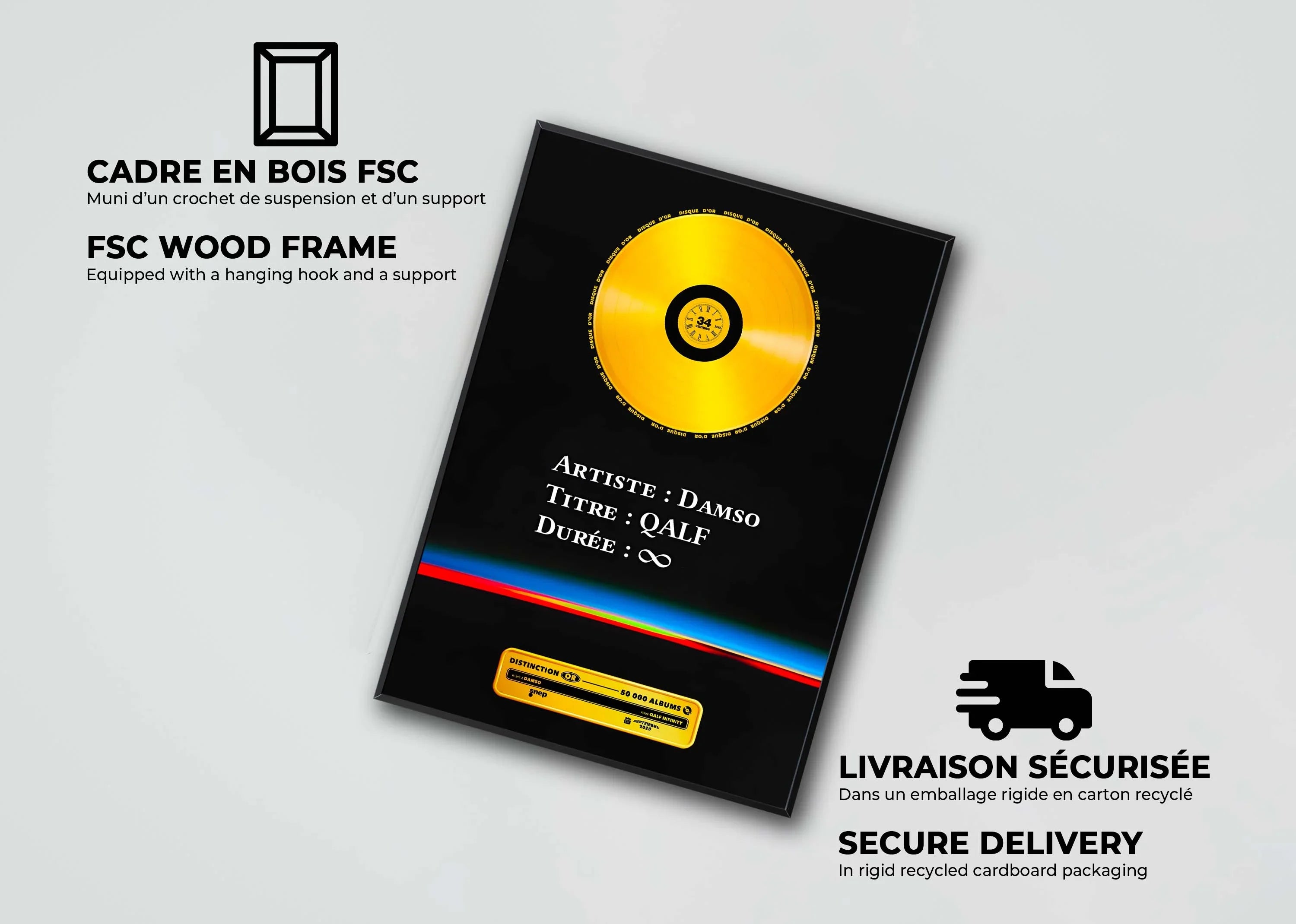 Disque D'Or Qalf Infinity Damso - Backyard