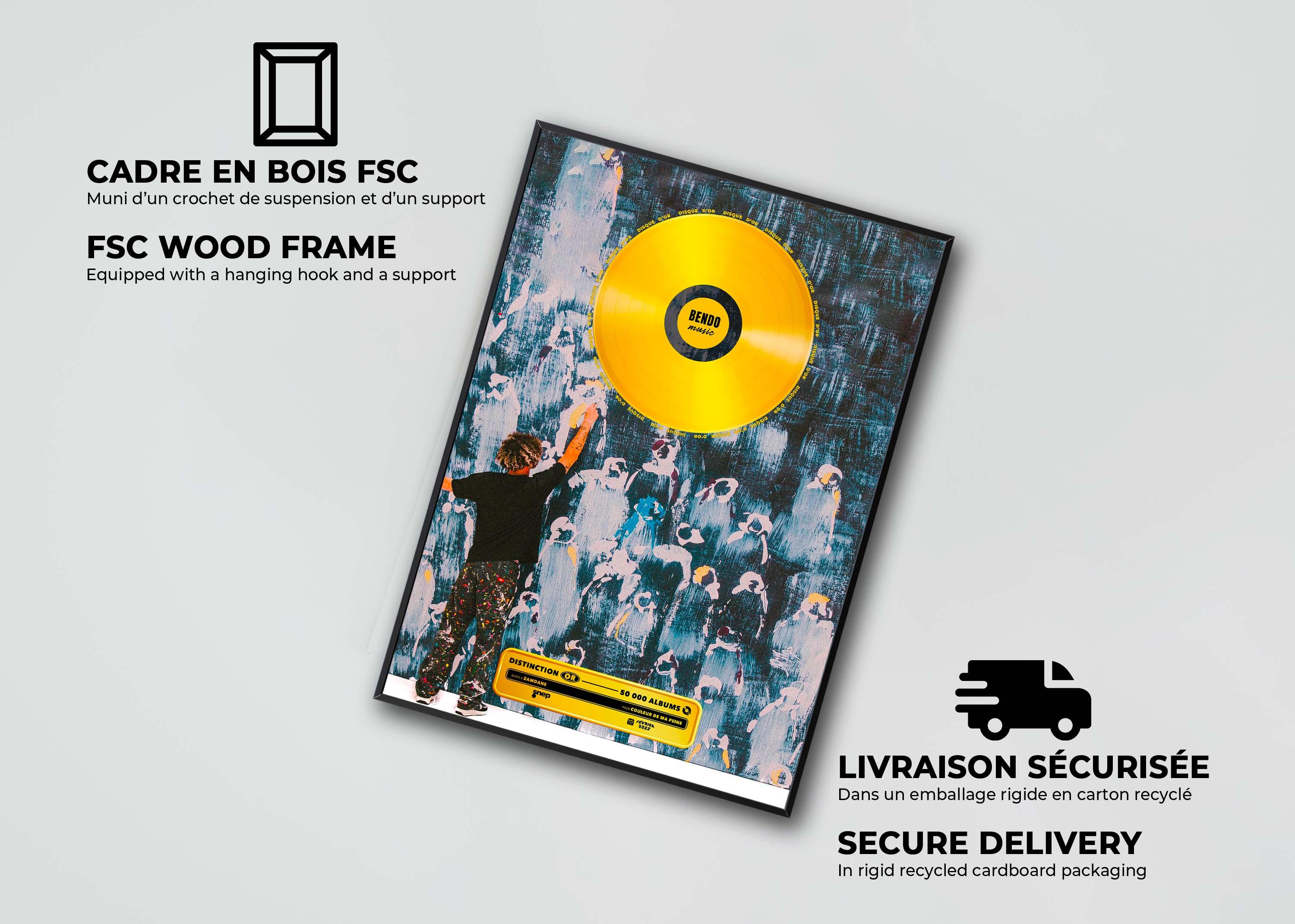 Disque D'or Couleur De Ma Peine Zamdane - Backyard