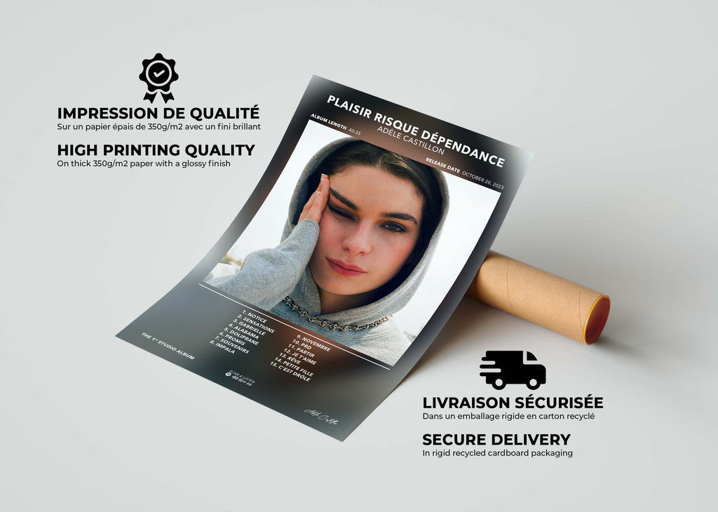 Poster Plaisir Risque Dépendance Adèle Castillon