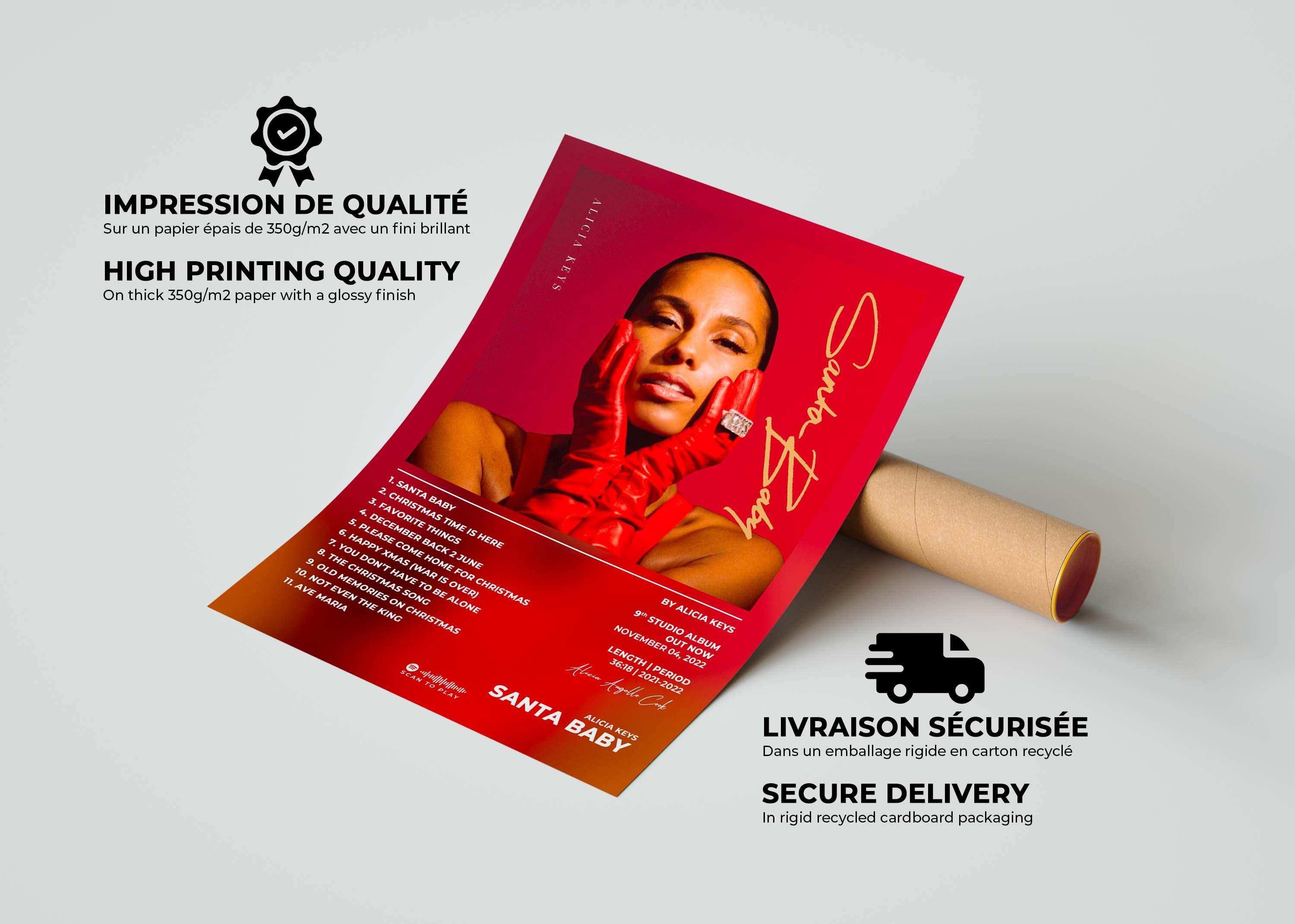 Poster Santa Baby Alicia Keys - Backyard