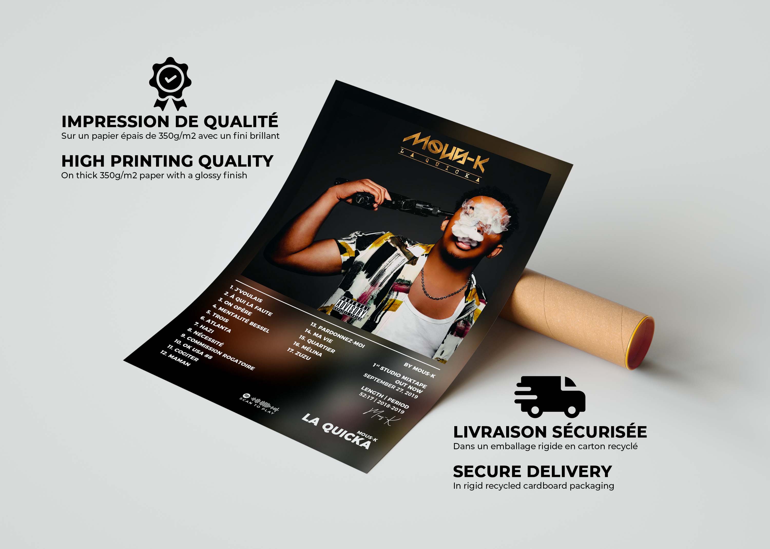 Poster La Quicka Mous-K