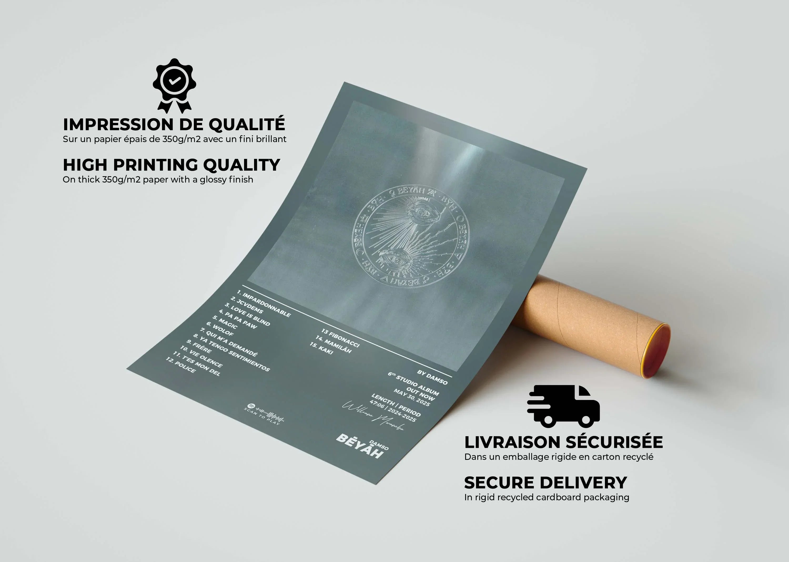 Beyah Damso Poster - Backyard