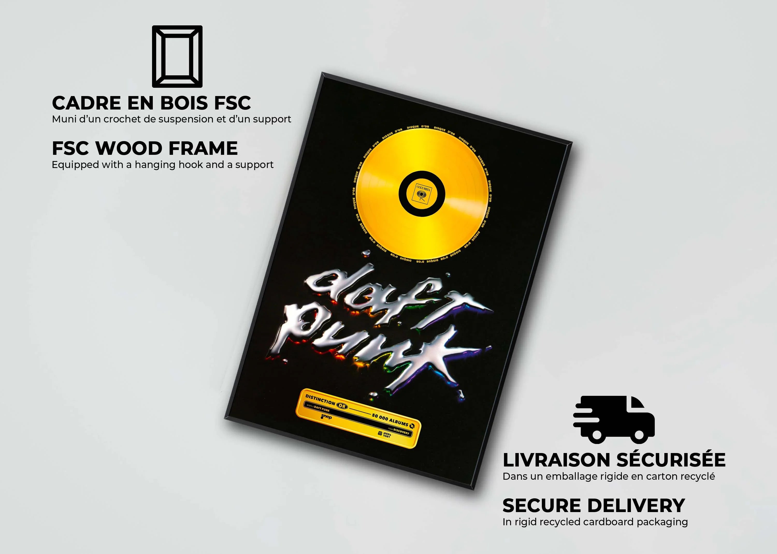 Disque D'or Discovery Daft Punk - Backyard
