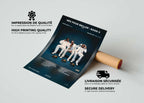 Affiche de l'album Nés pour briller : Book II avec impression haute qualité sur papier 350g, livraison gratuite 48h, fait en France