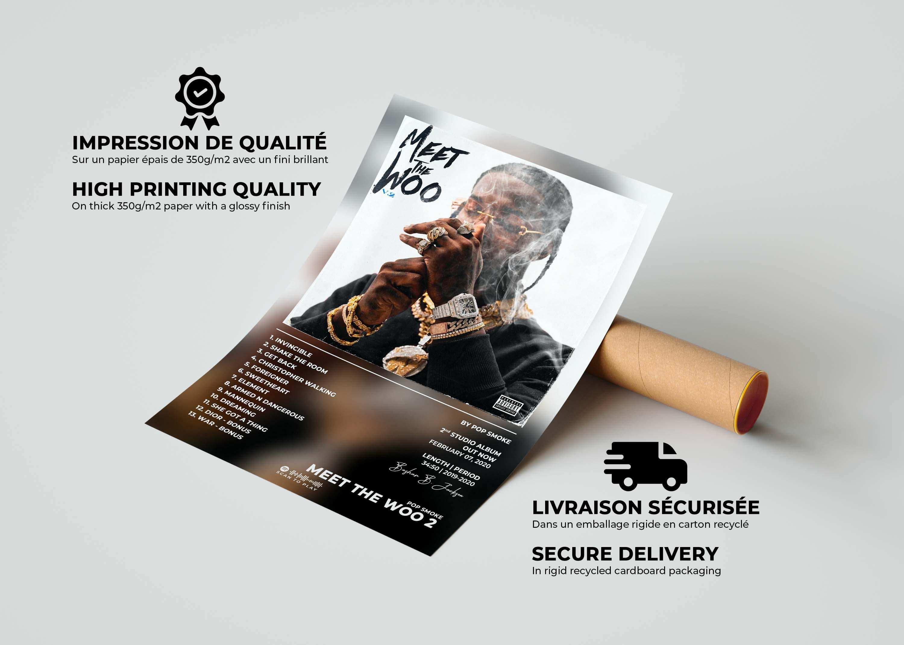 Meet The Woo 2 Pop Smoke Poster - Backyard