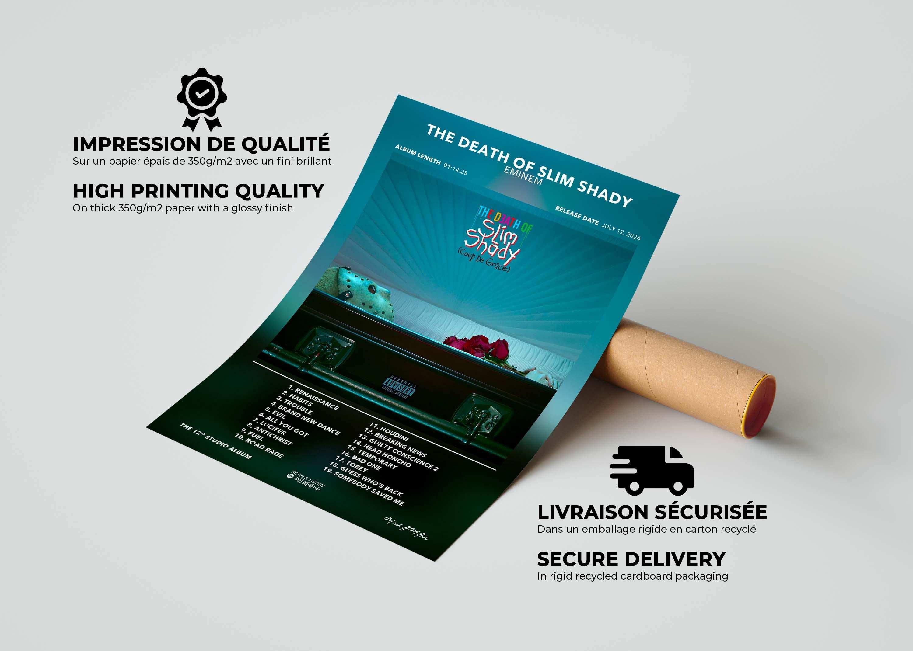 Poster The Death Of Slim Shady Eminem - Backyard