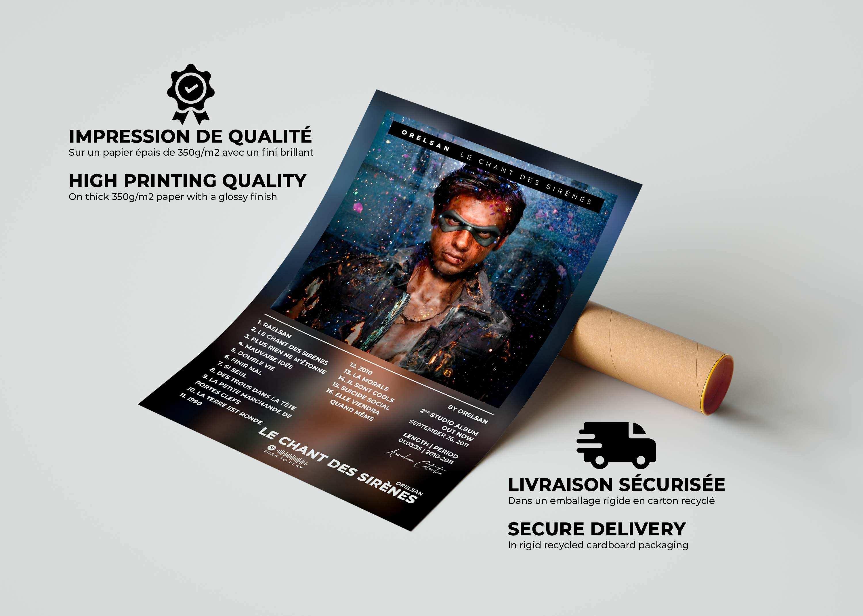 Le Chant Des Sirènes Orelsan Poster - Backyard