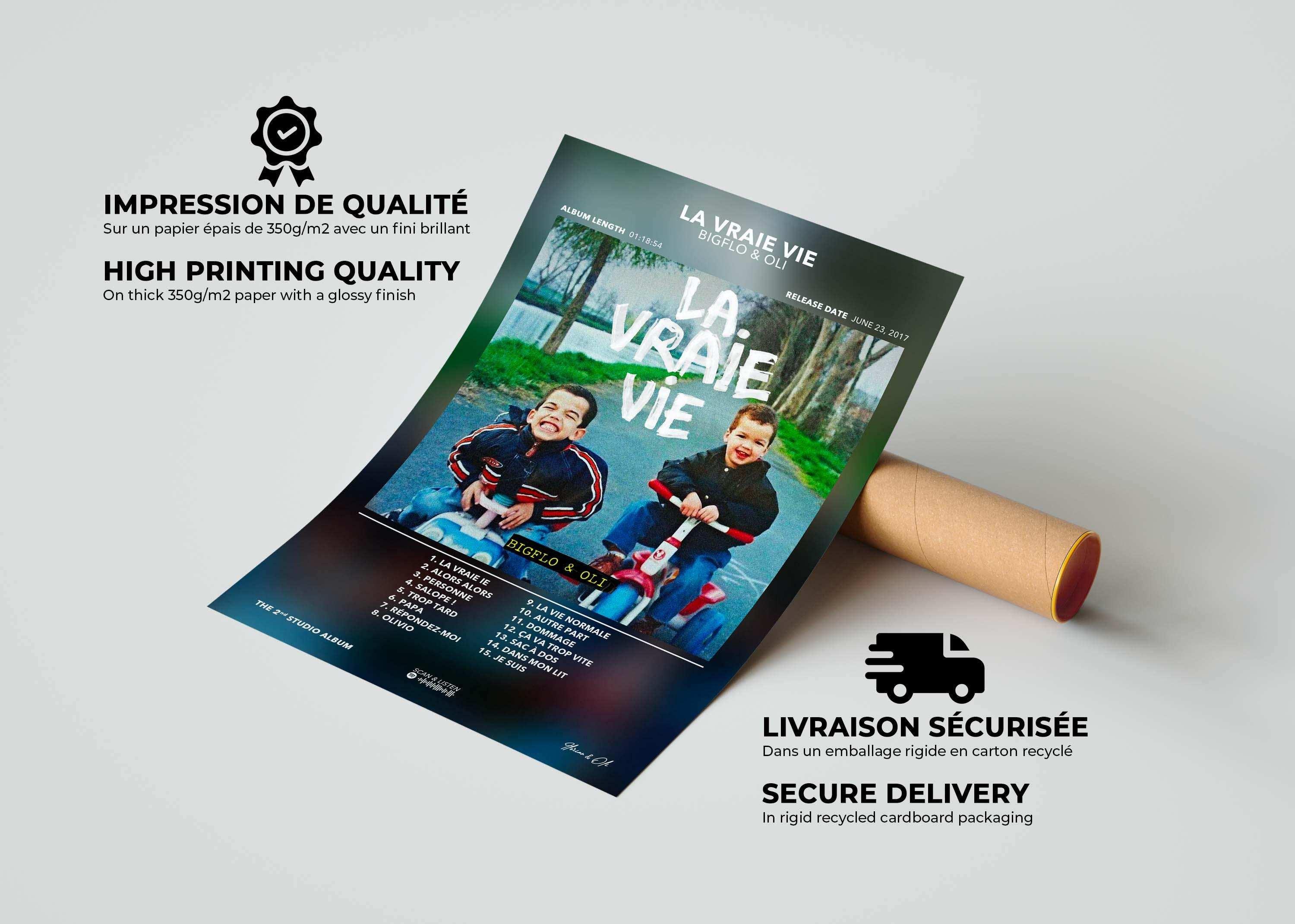 Poster La Vraie Vie Bigflo & Oli - Backyard