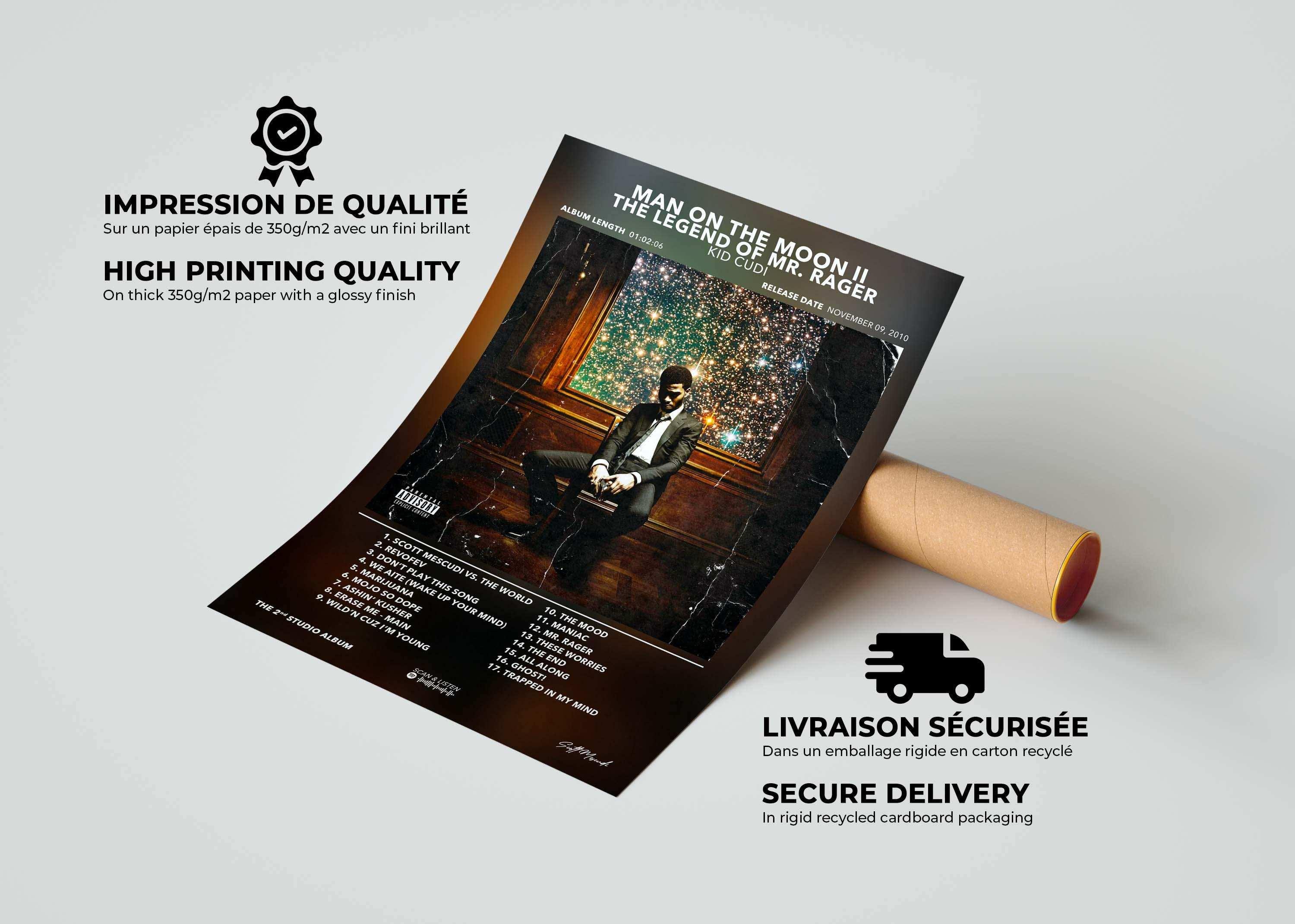 Poster Man On The Moon 2 : The Legend Of Mr Rager Kid Cudi - Backyard