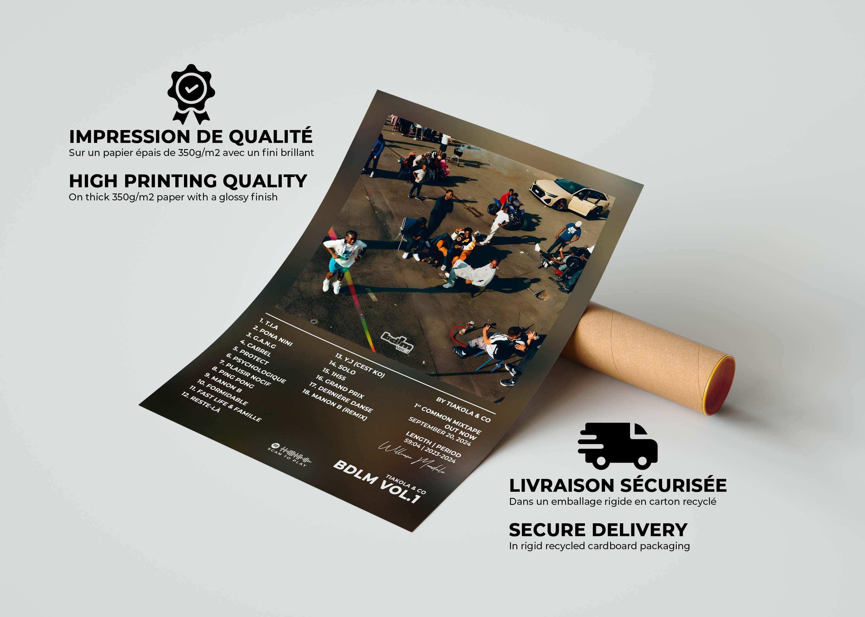 BDLM Vol. 1 Tiakola Poster - Backyard