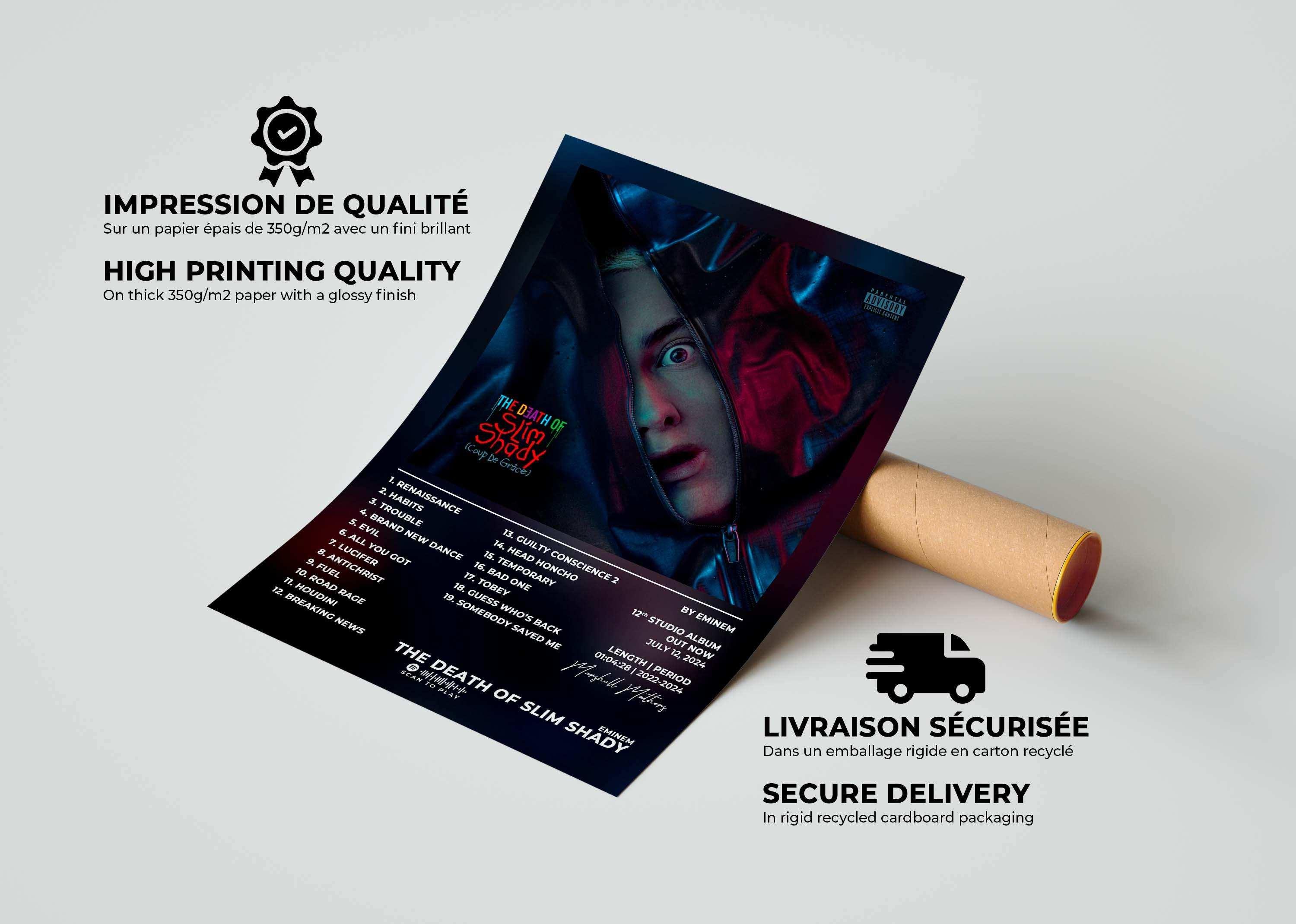 The Death Of Slim Shady Eminem Poster - Backyard