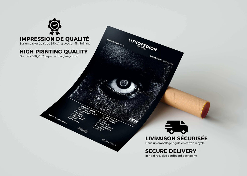 Poster Lithopédion Damso - Backyard