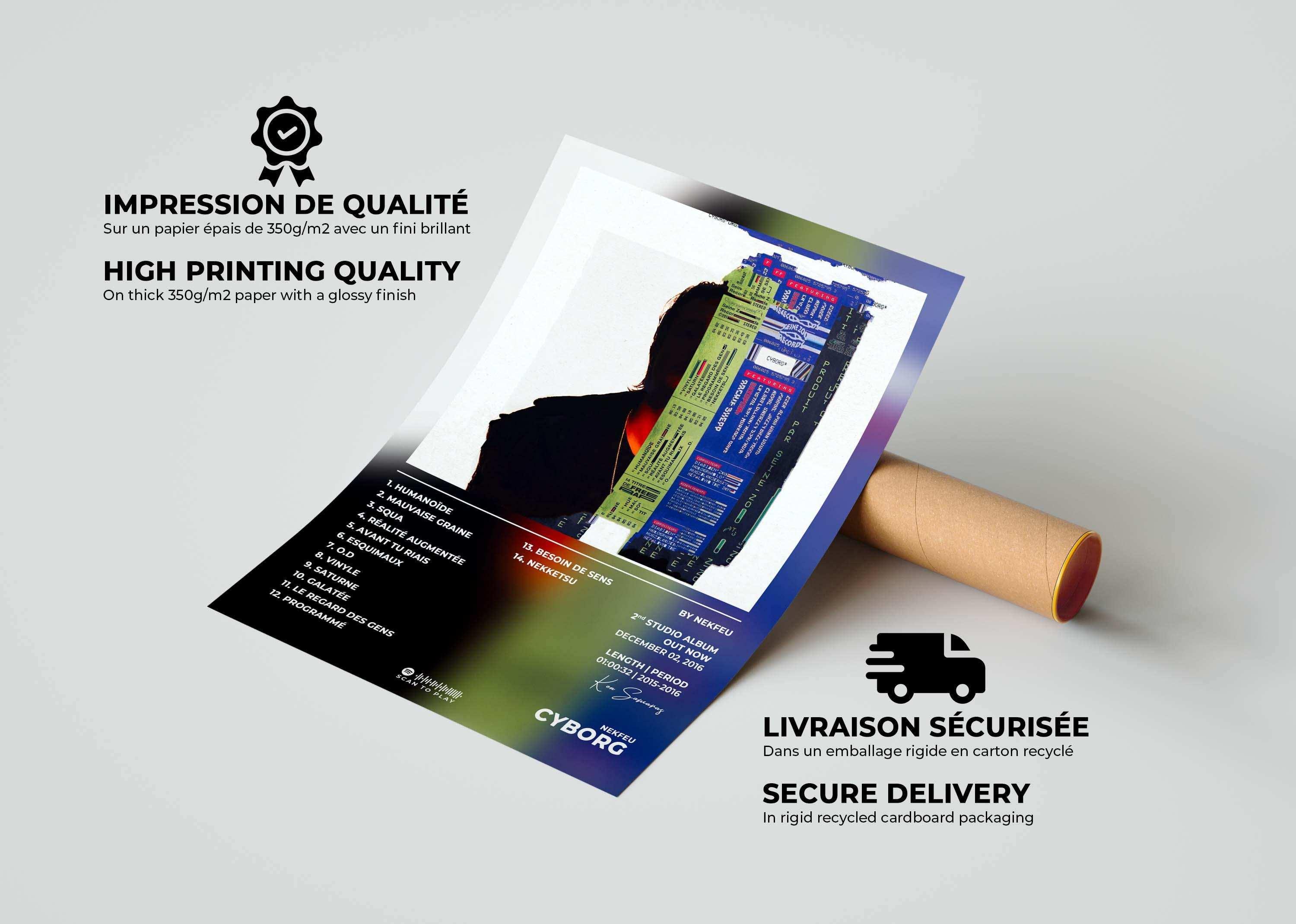 Cyborg Nekfeu Poster - Backyard