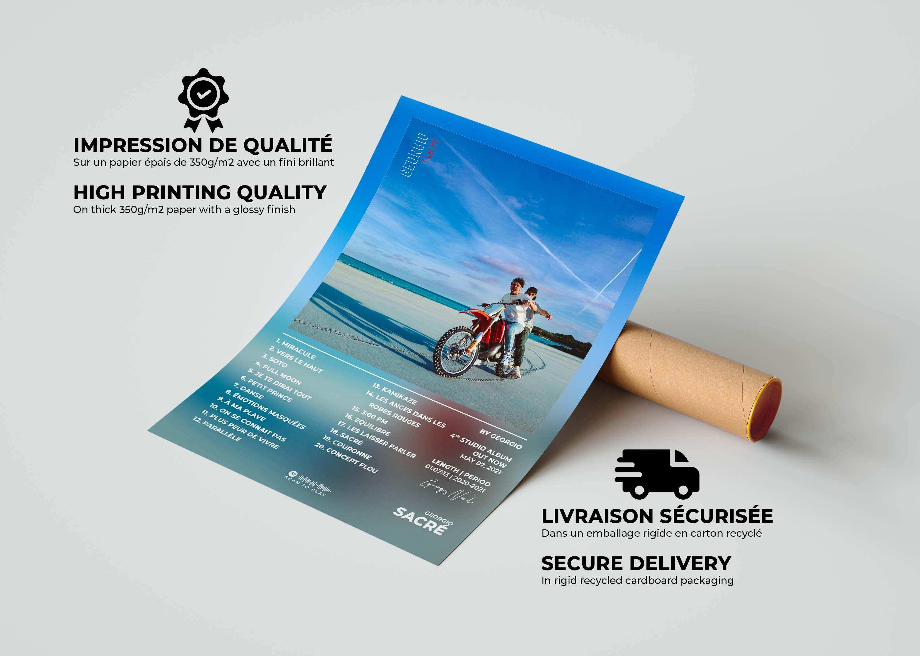 Sacré Georgio Poster - Backyard