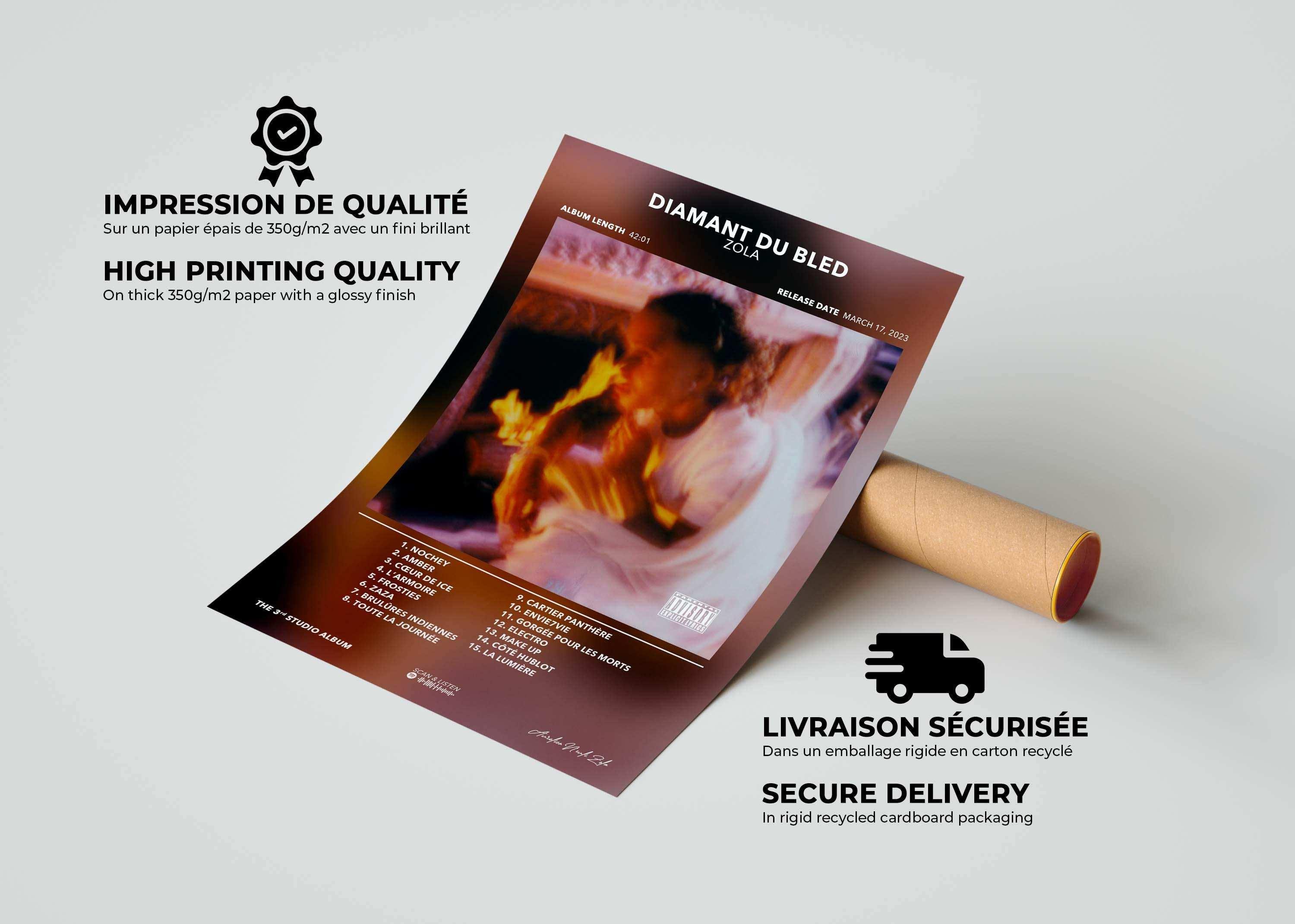 Poster Diamant Du Bled Zola - Backyard