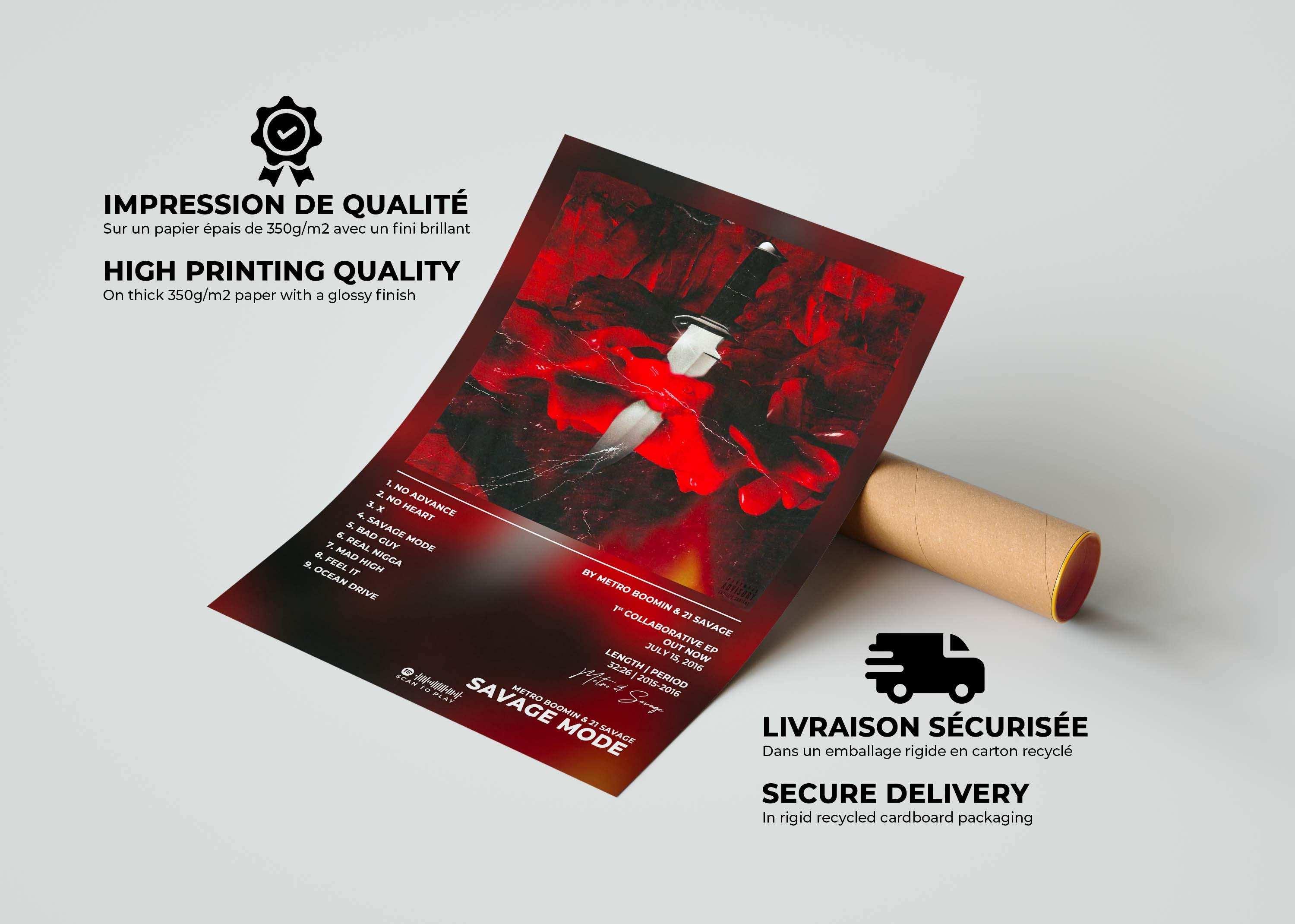 Savage Mode Metro Boomin Poster - Backyard