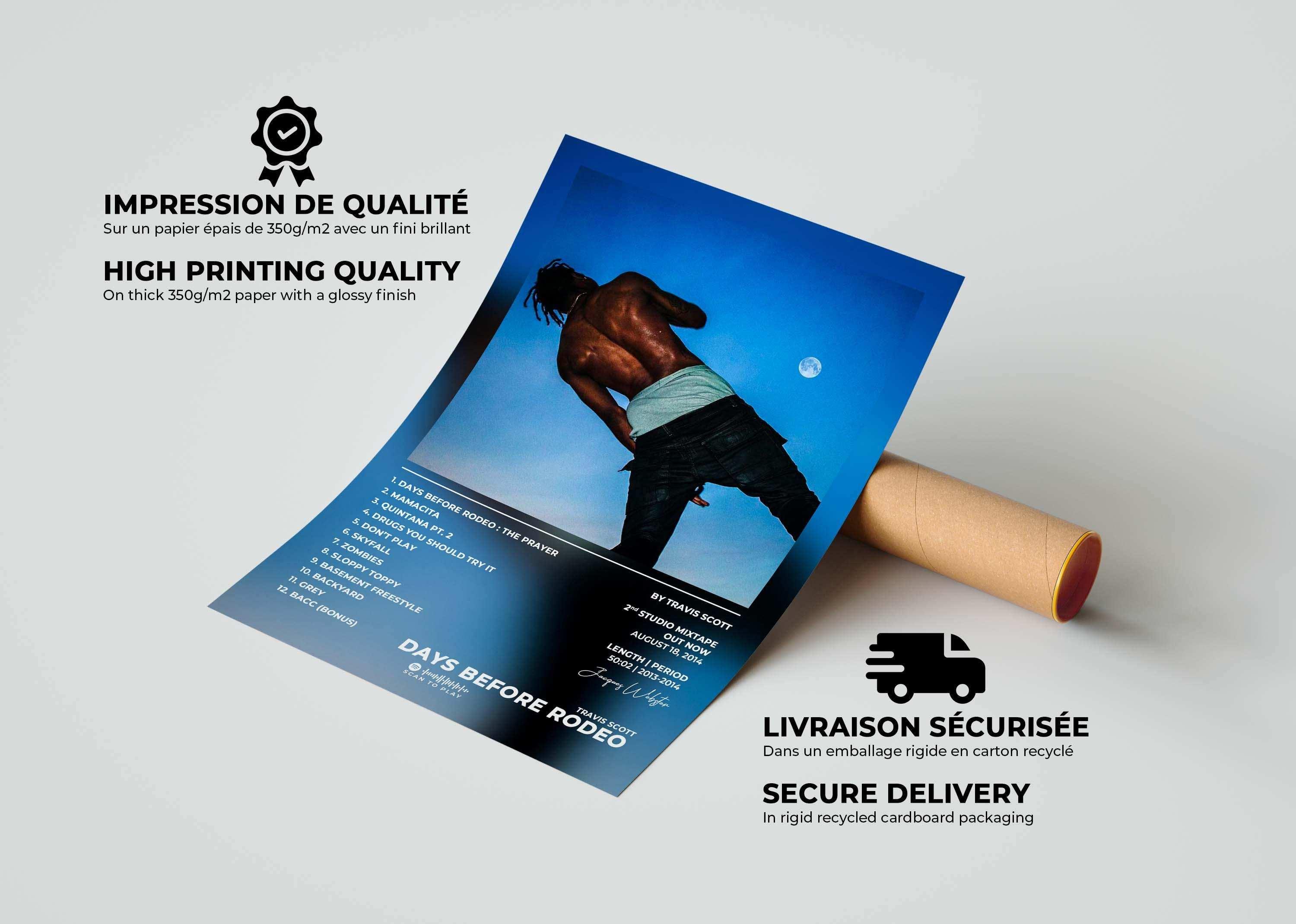 Days Before Rodeo Travis Scott Poster - Backyard