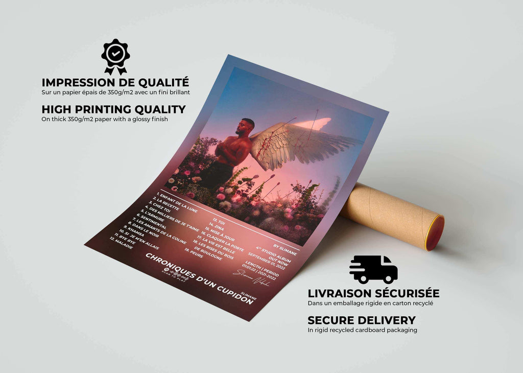 Chroniques D'Un Cupidon Slimane Poster - Backyard