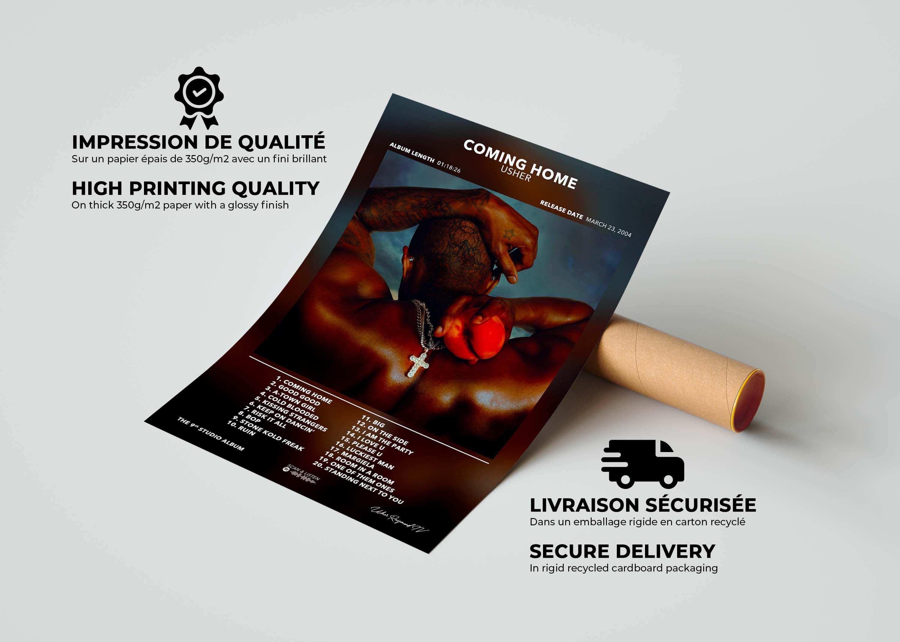 Poster Coming Home Usher - Backyard