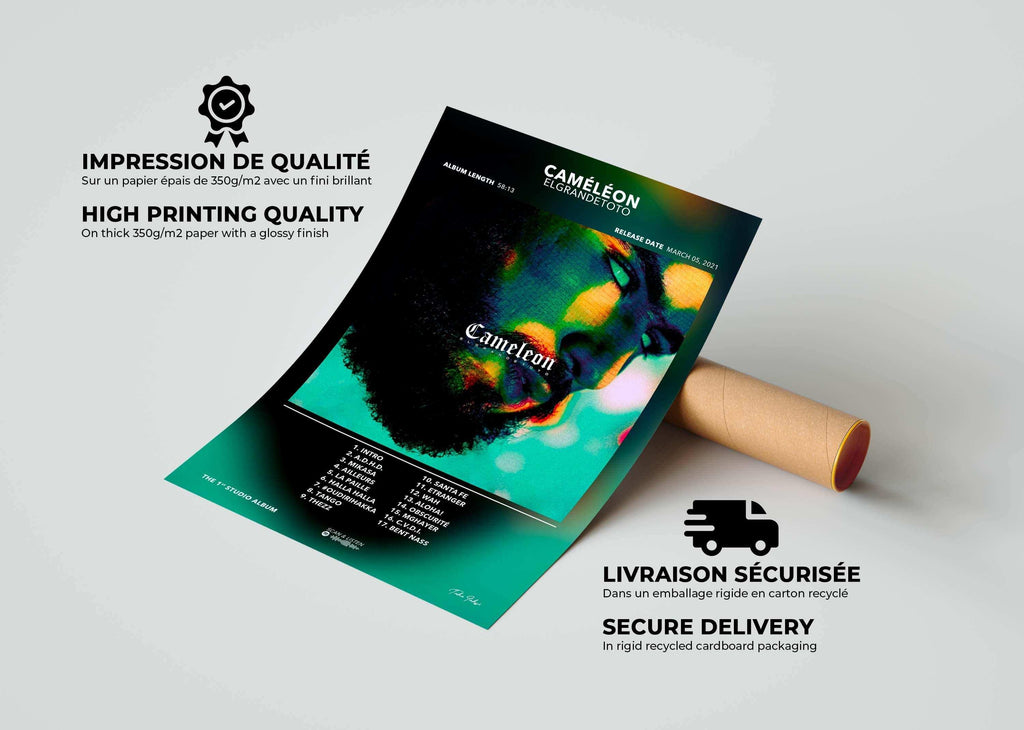 Poster Caméléon ElGrandeToto - Backyard