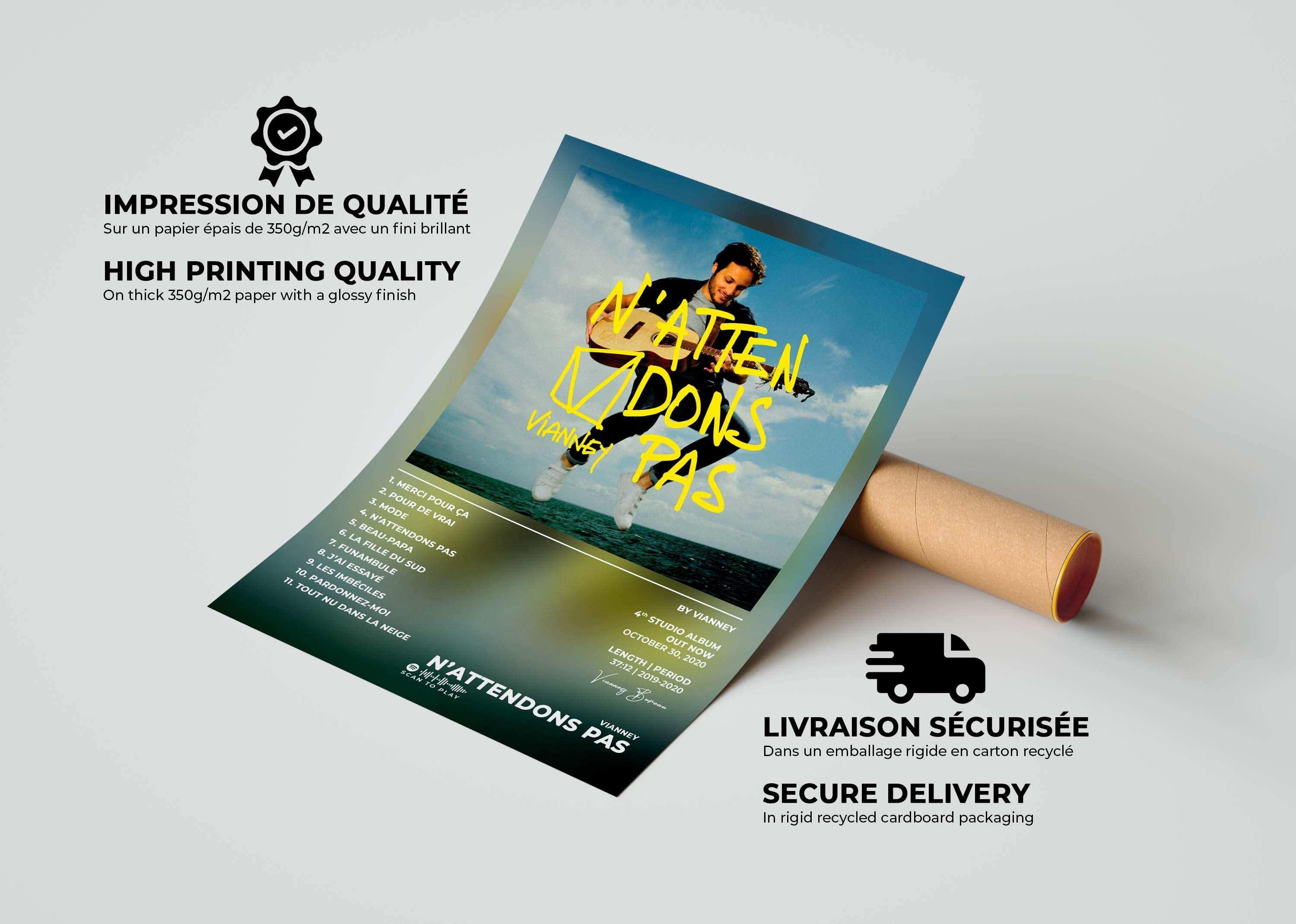 N'attendons Pas Vianney Poster - Backyard