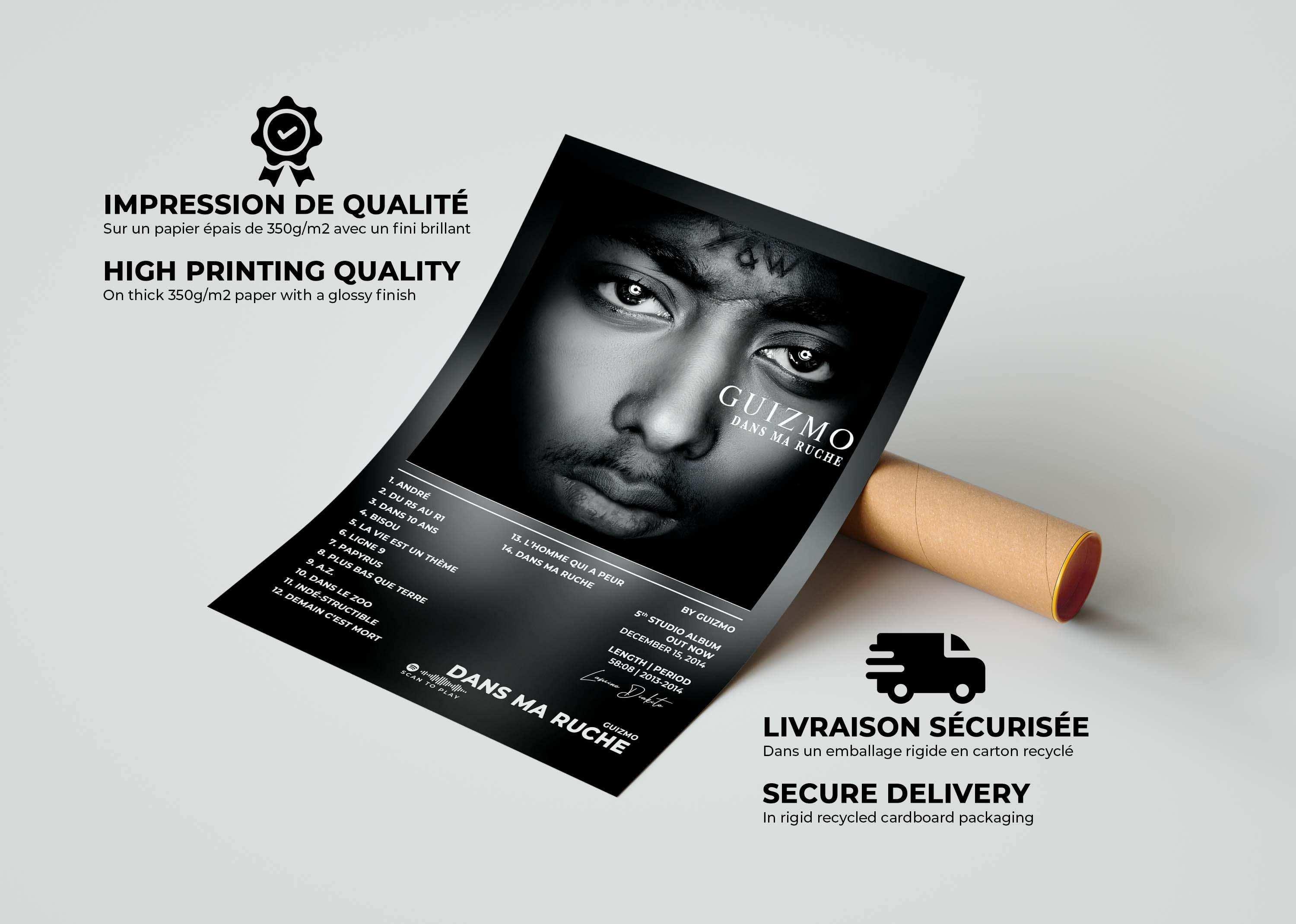 Dans Ma Ruche Guizmo Poster - Backyard