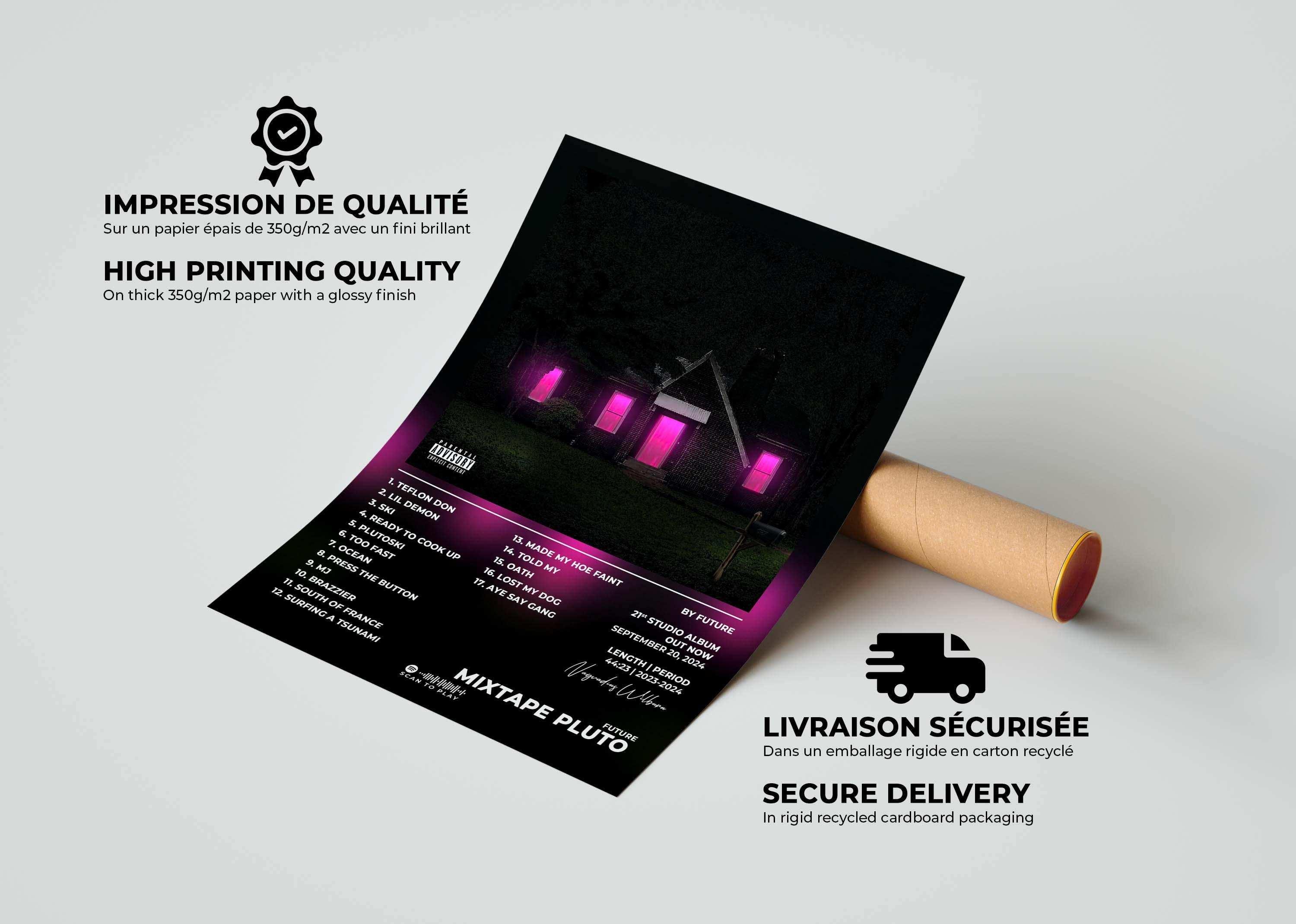 Mixtape Pluto Future Poster - Backyard