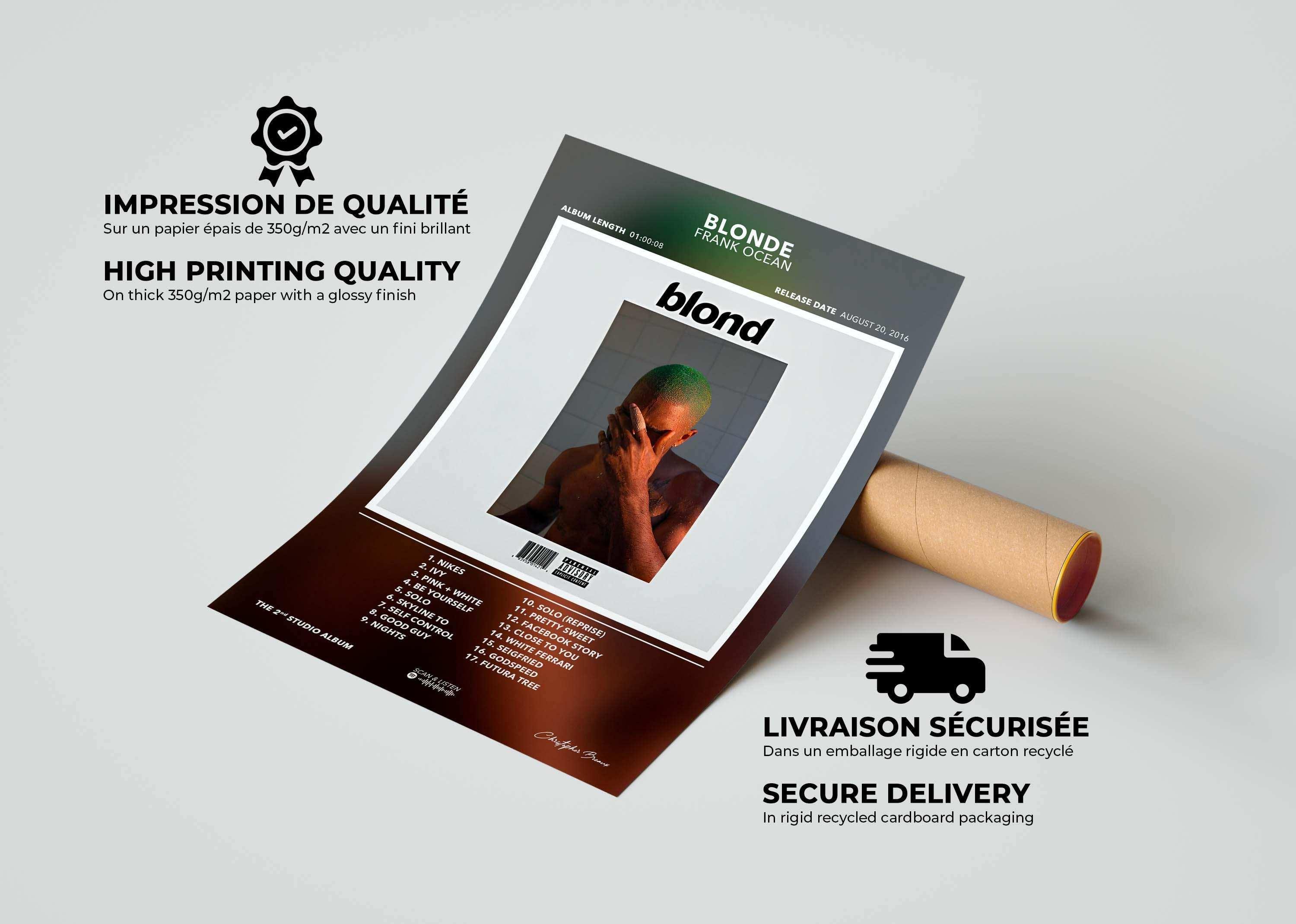 Poster Blonde Frank Ocean - Backyard