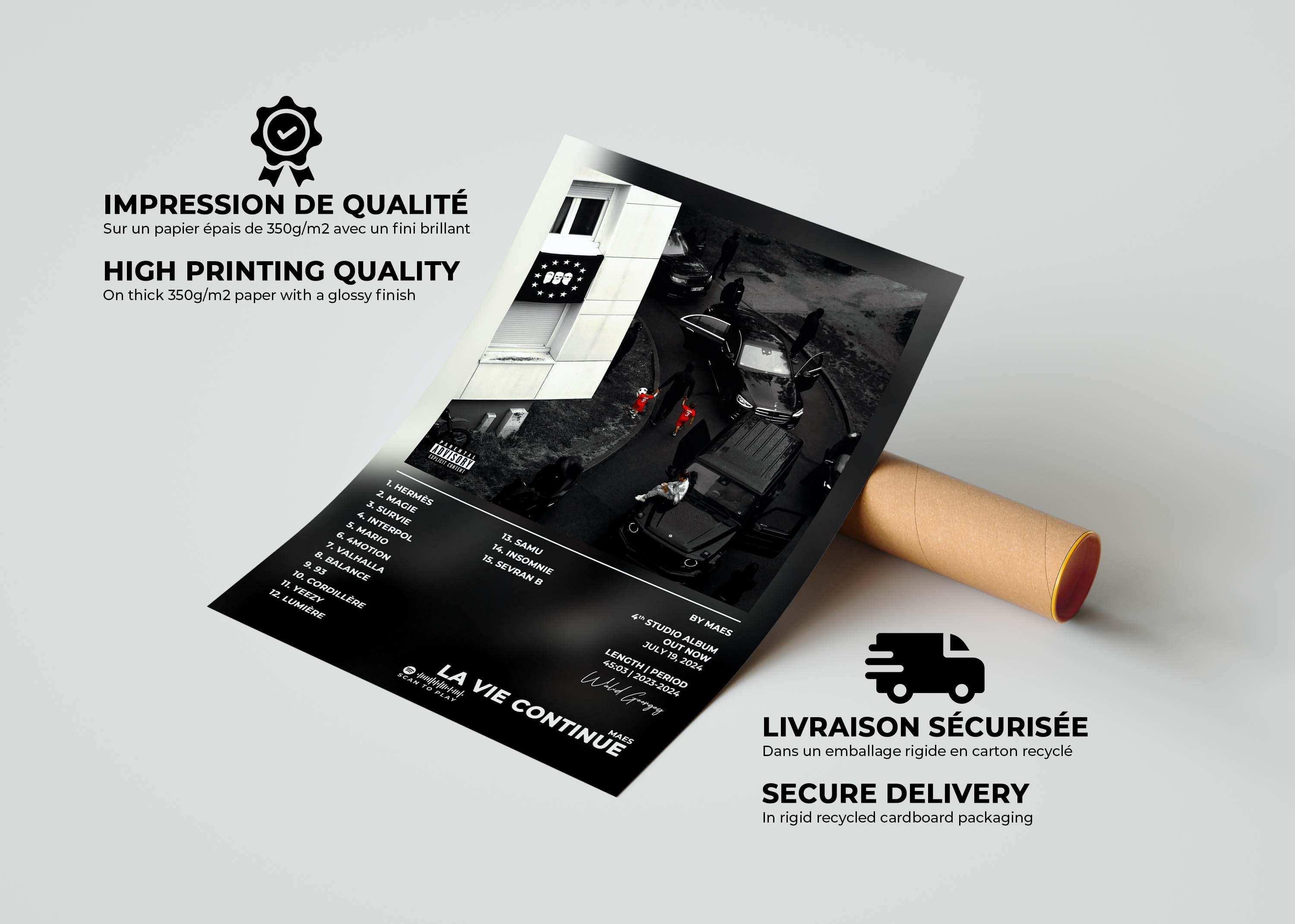 La Vie Continue Maes Poster - Backyard