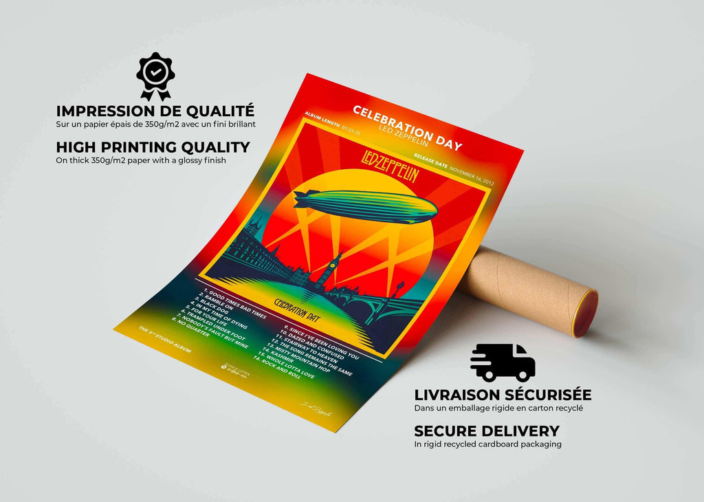 Poster Celebration Day Led Zeppelin - Backyard