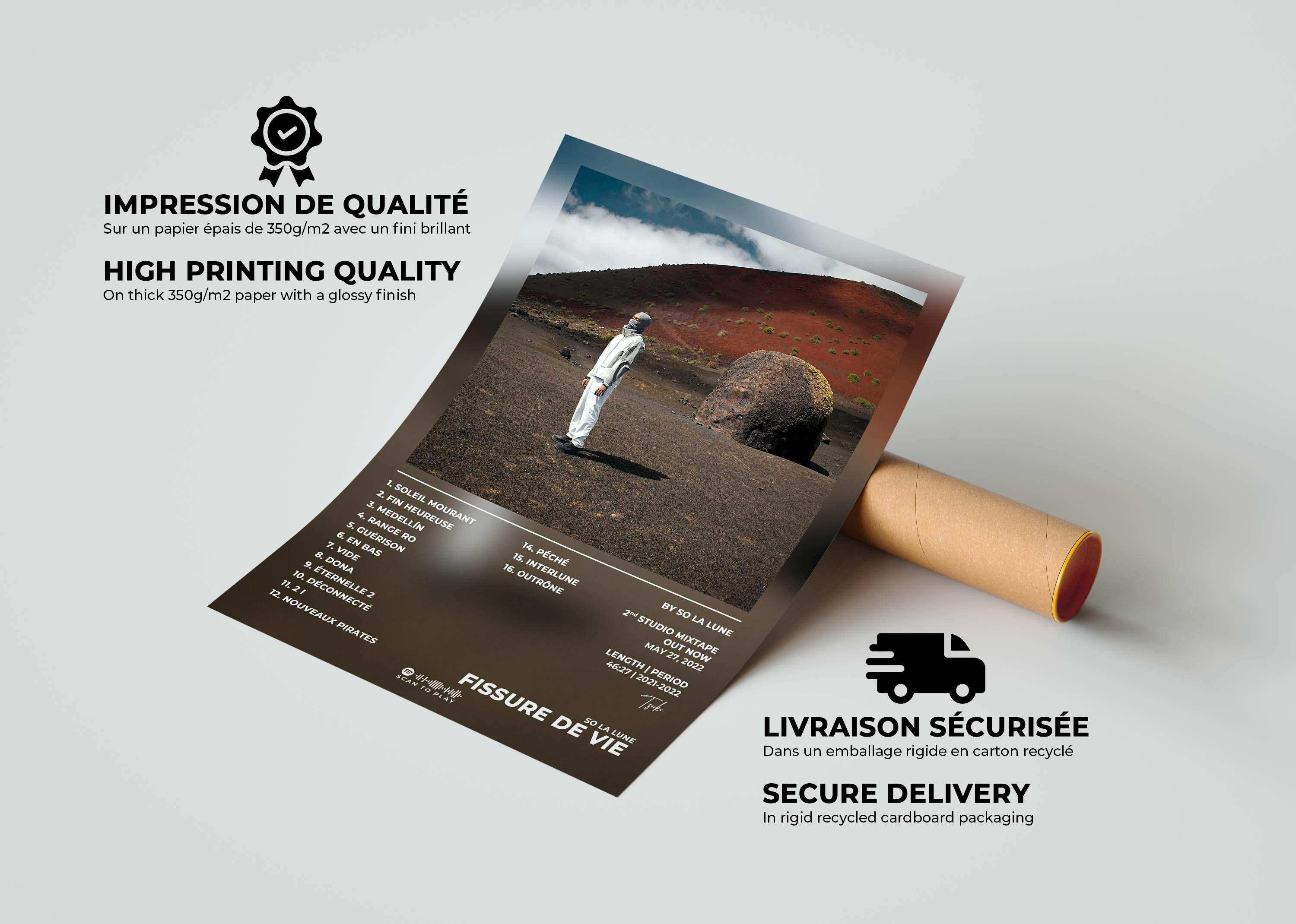 Fissure De Vie So La Lune Poster - Backyard