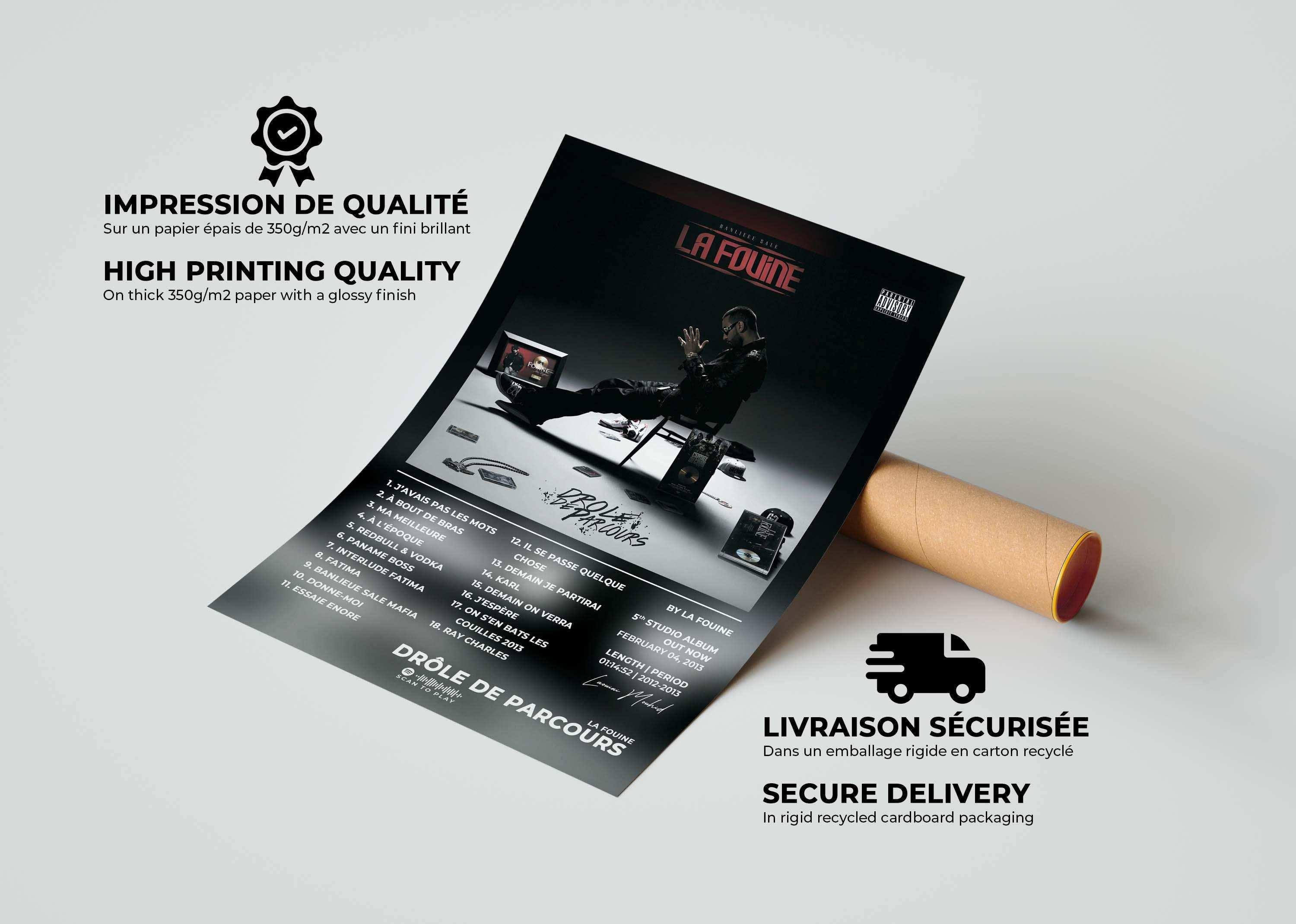 Drôle De Parcours La Fouine Poster - Backyard